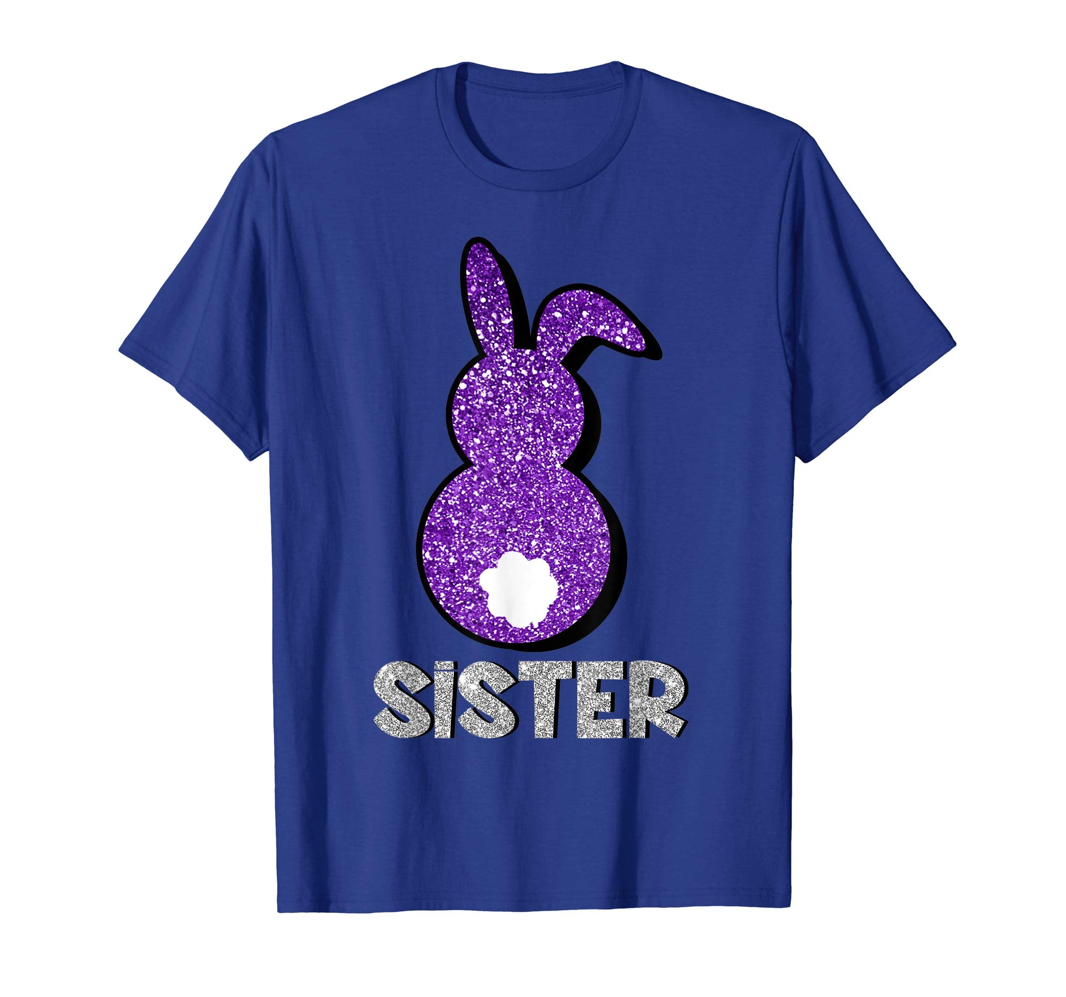 Sister Bunny With Tail Ears Matching Family Easter t-shirt