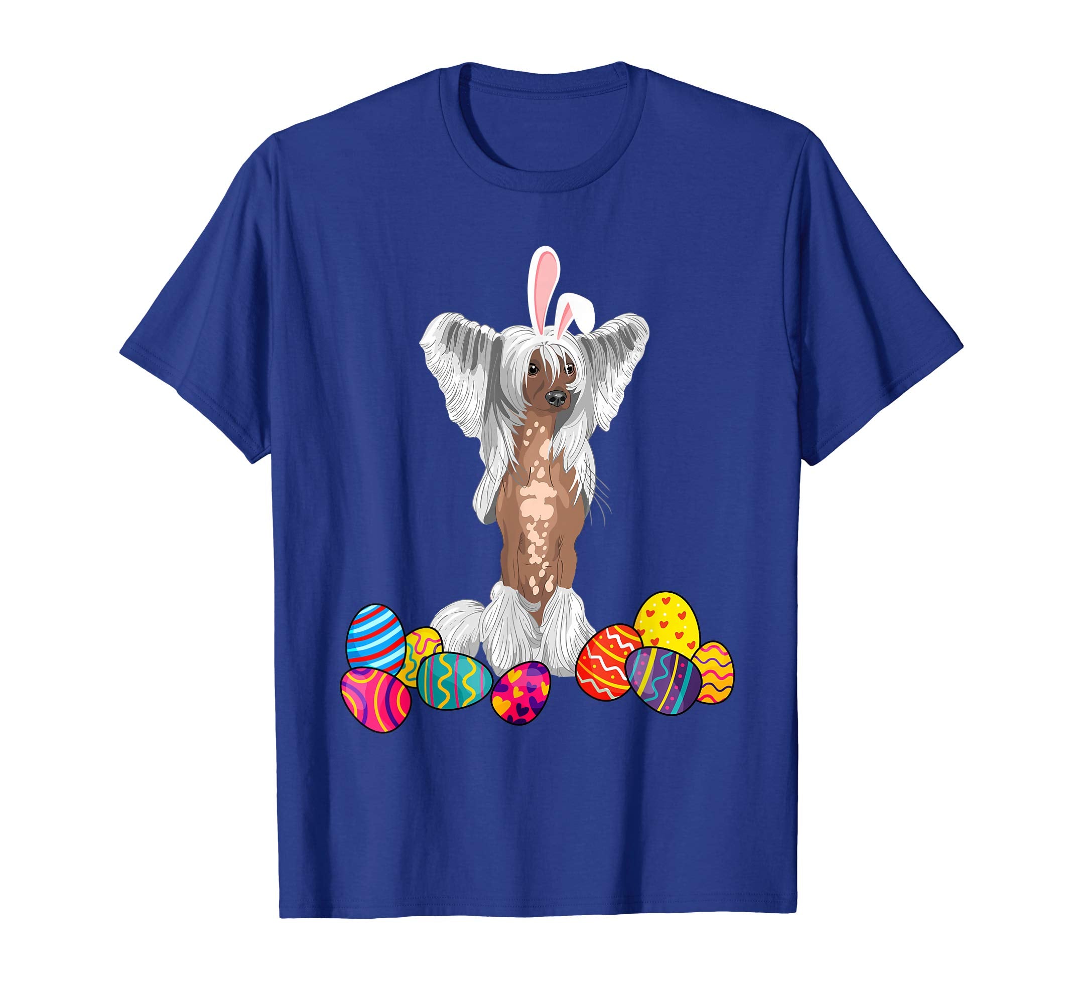 Chinese Crested Bunny Ear With Egg Easter Easter Day Shirt