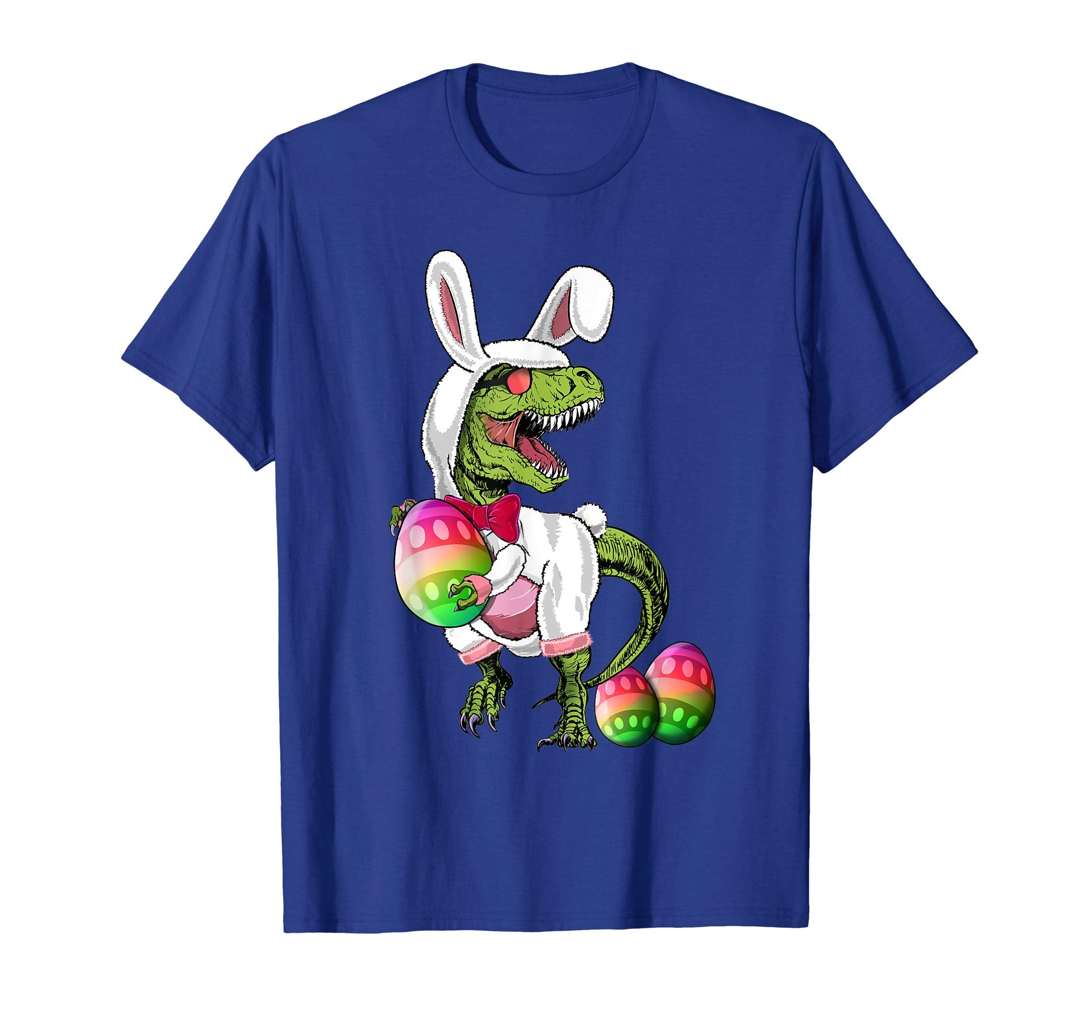 Happy Eastrawr T Rex Dinosaur Easter Bunny Egg Shirt Kids