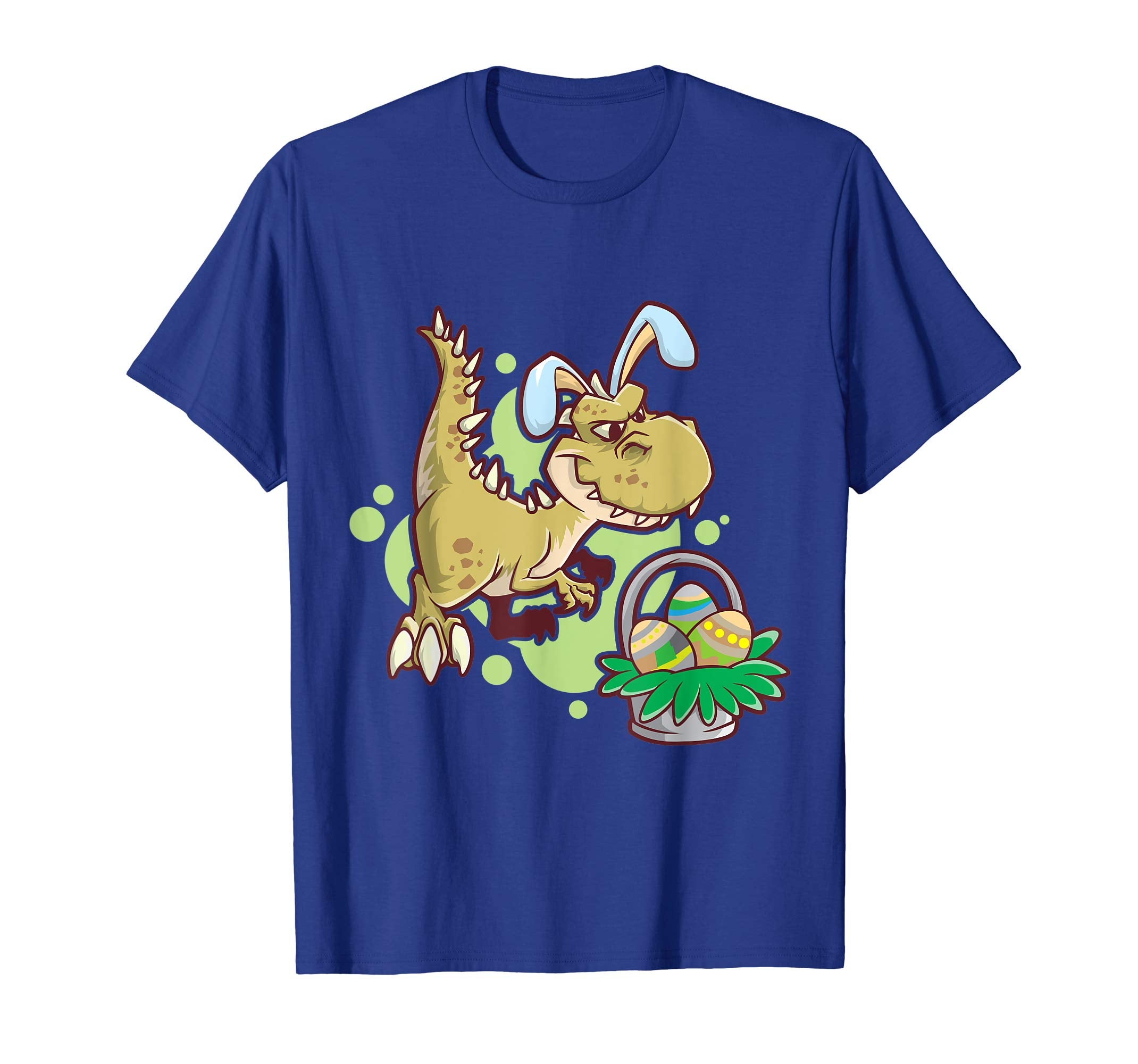 T Rex Easter Bunny Egg Hunter Dino T-Shirt Gift Girl &amp; Boy