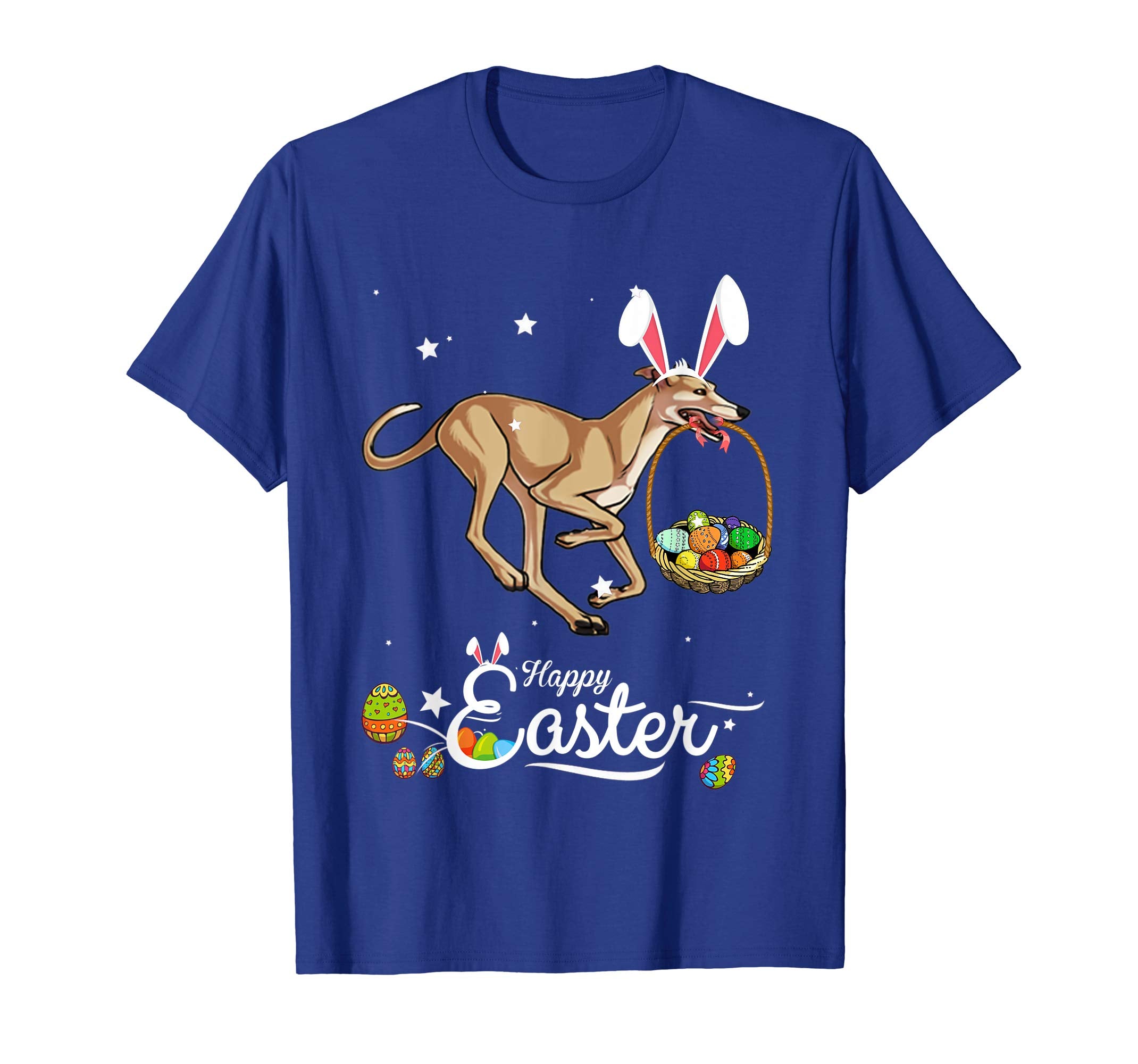 Greyhound Dog With Bunny Hat Easter Costume T Shirt