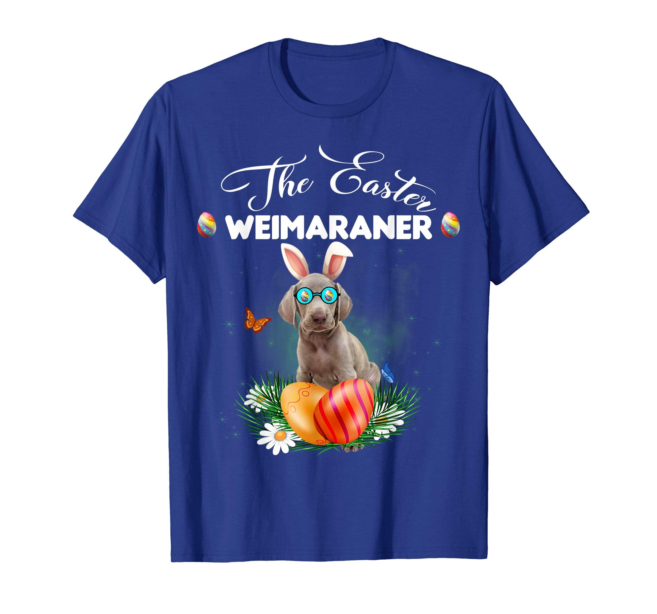 Weimaraner Bunny Easter Day Dog Gifts T-Shirt