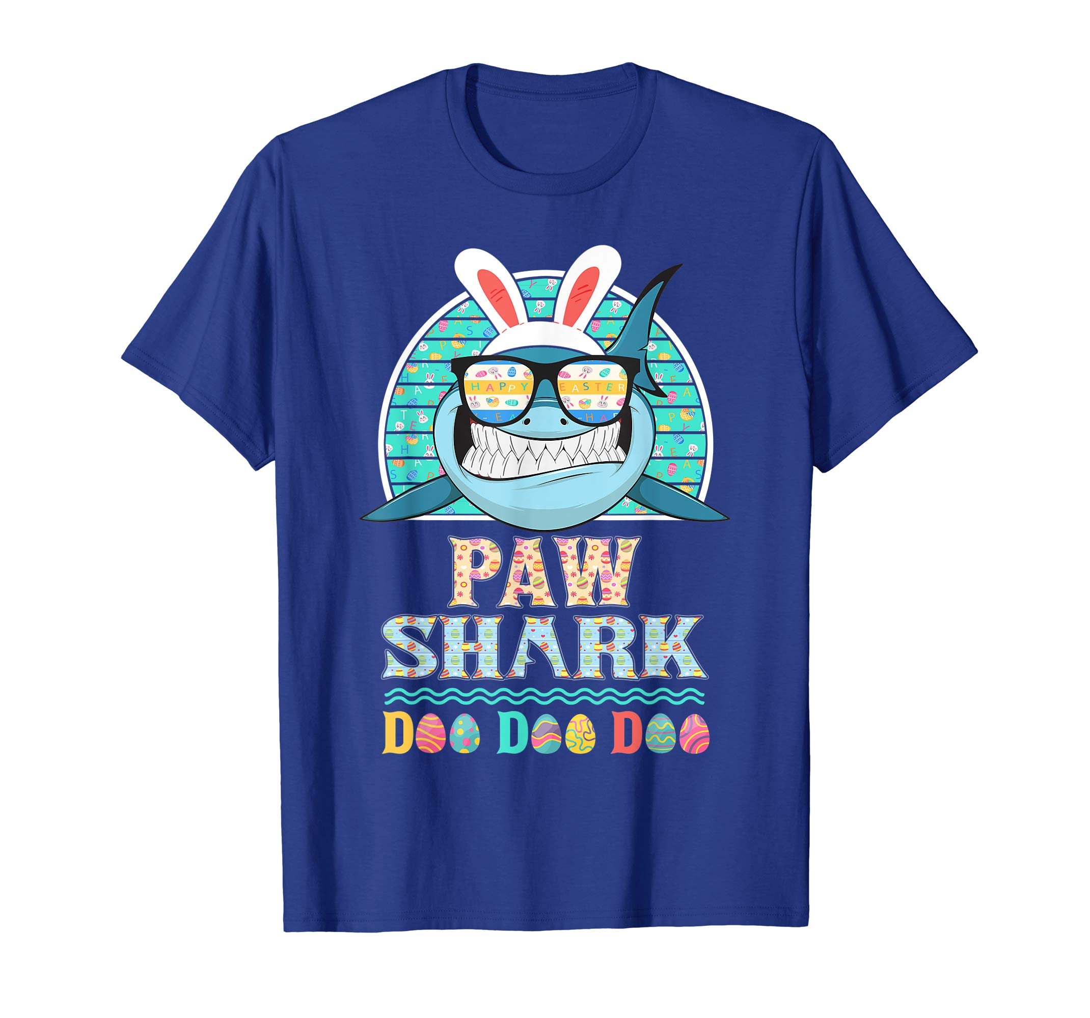 Funny Paw Shark Happy Easter Day Gift Family Shirt