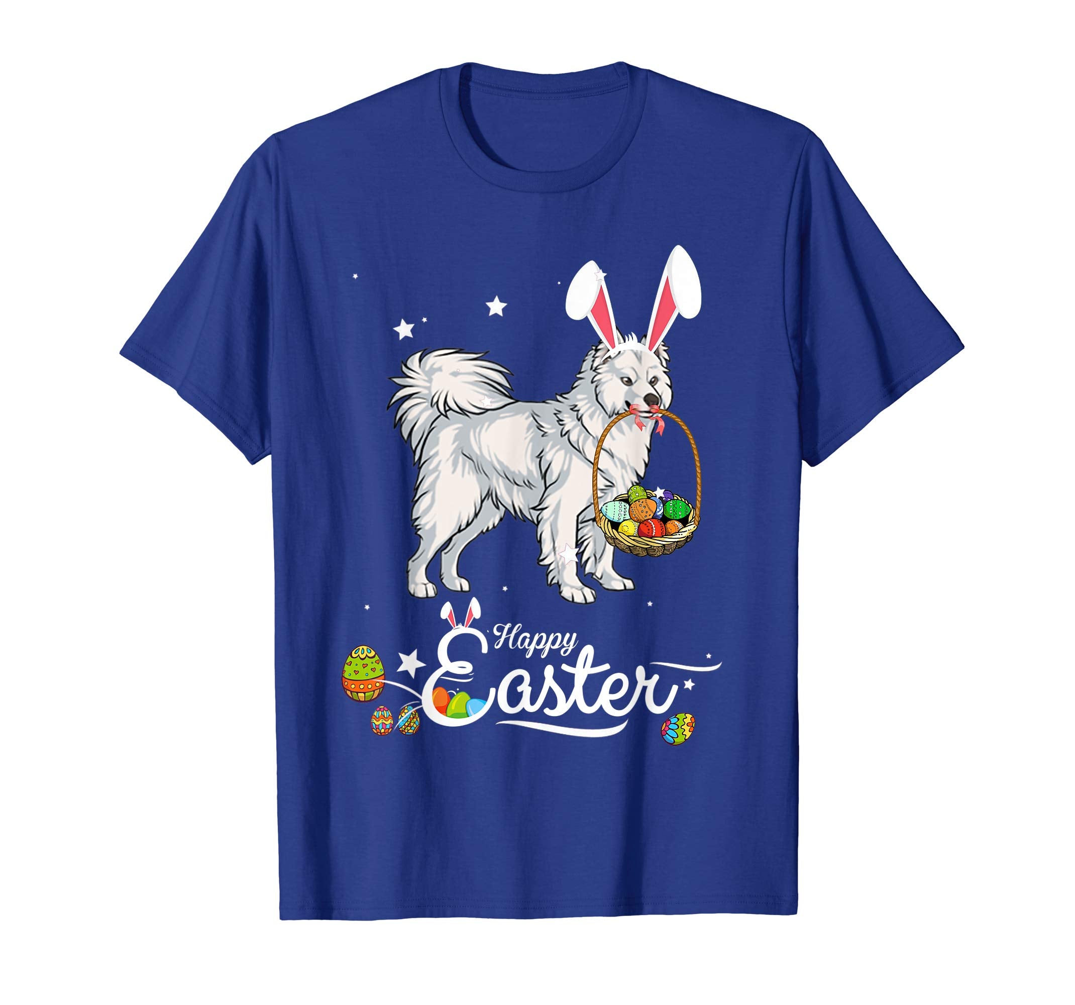 Samoyed Dog With Bunny Hat Easter Costume T Shirt
