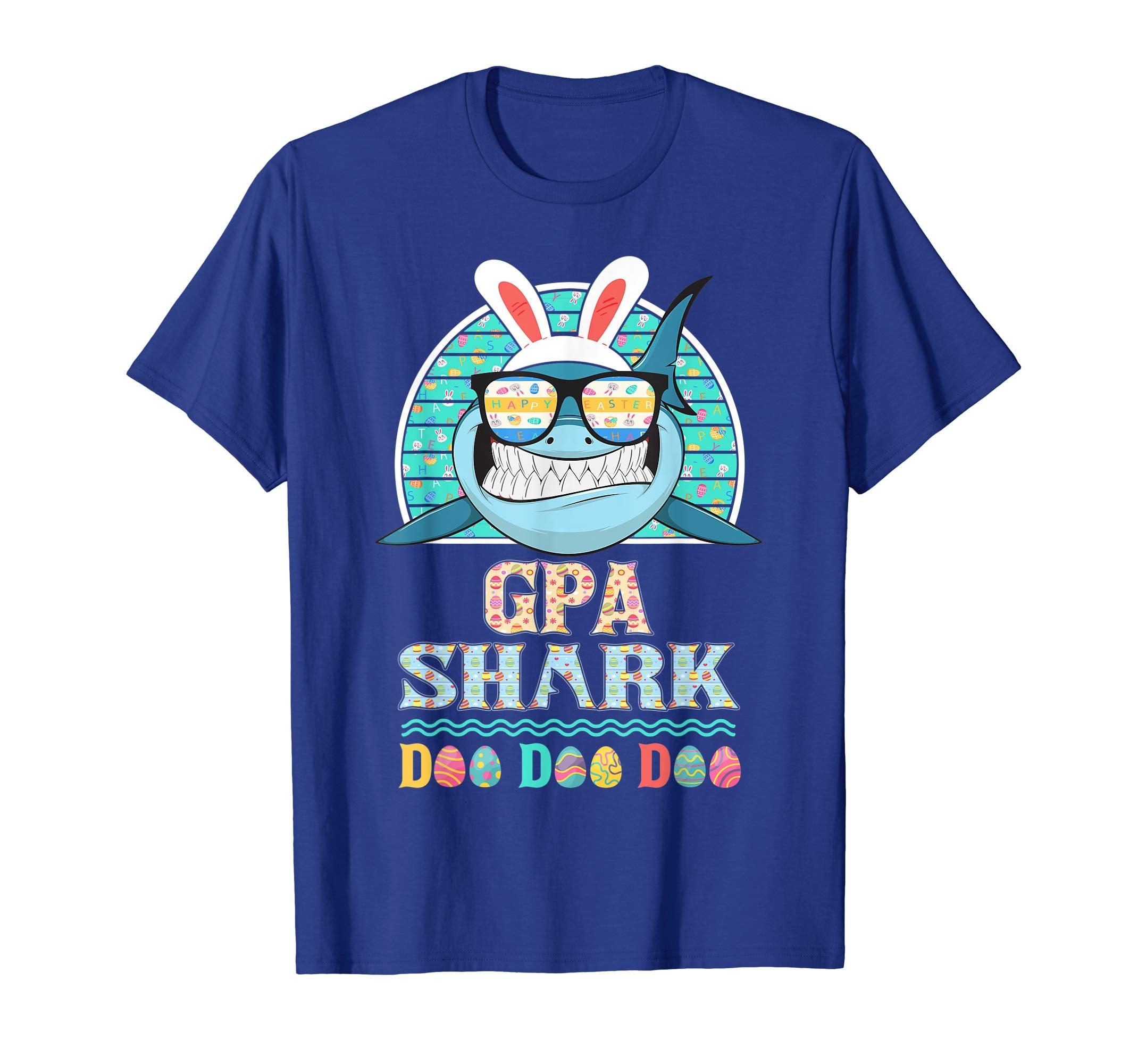 Funny Gpa Shark Happy Easter Day Gift Family Shirt