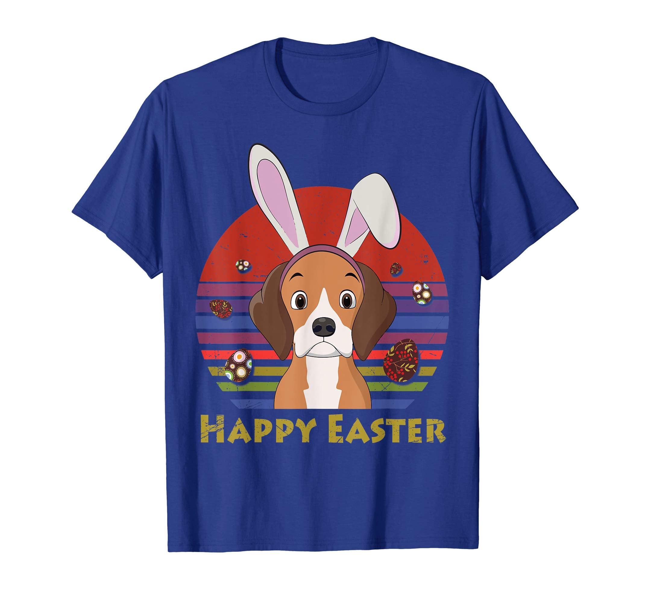 Beagle With Bunny Headband Happy Easter Tshirt Easter Gifts