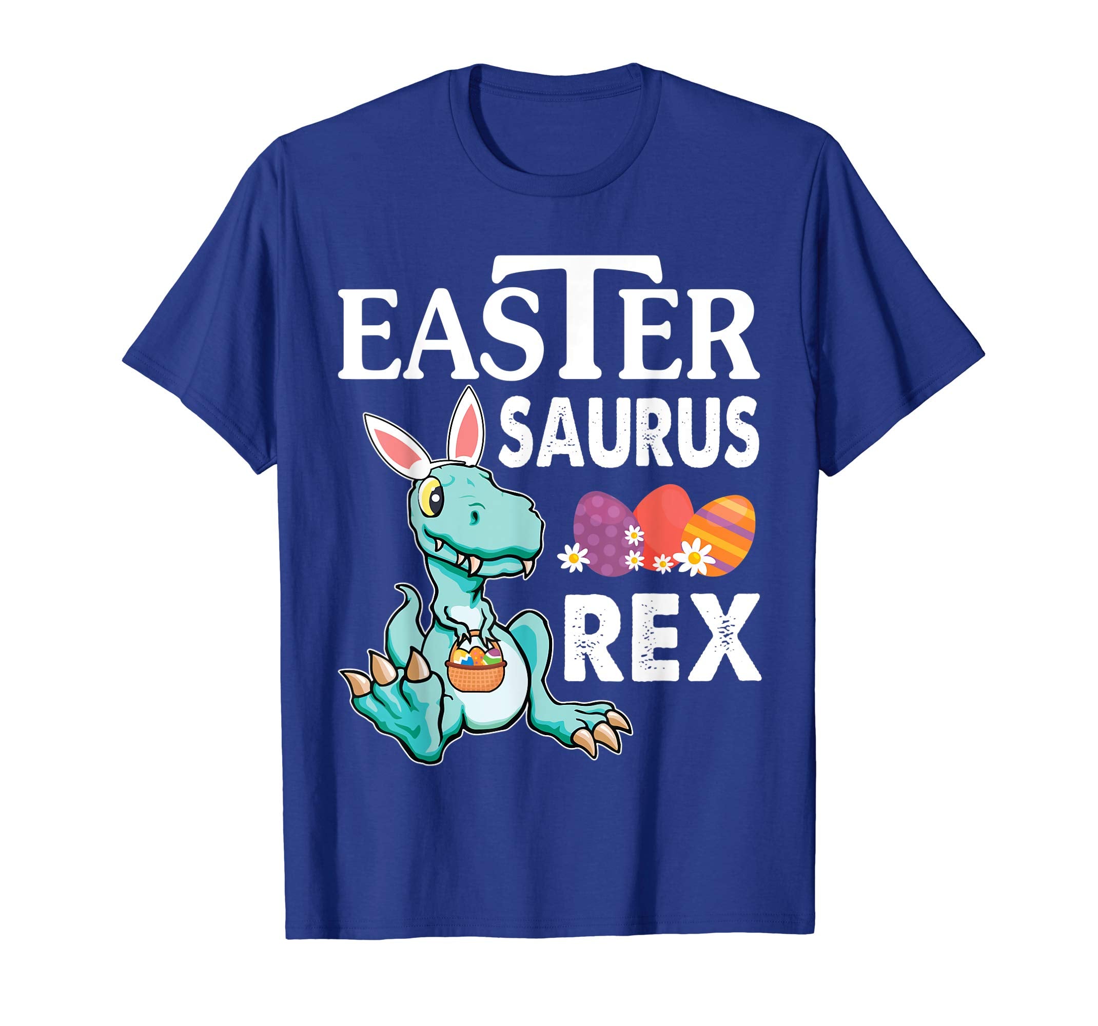 Dinosaur T-rex Bunny And Easter Eggs Shirt Easter Saurus Rex