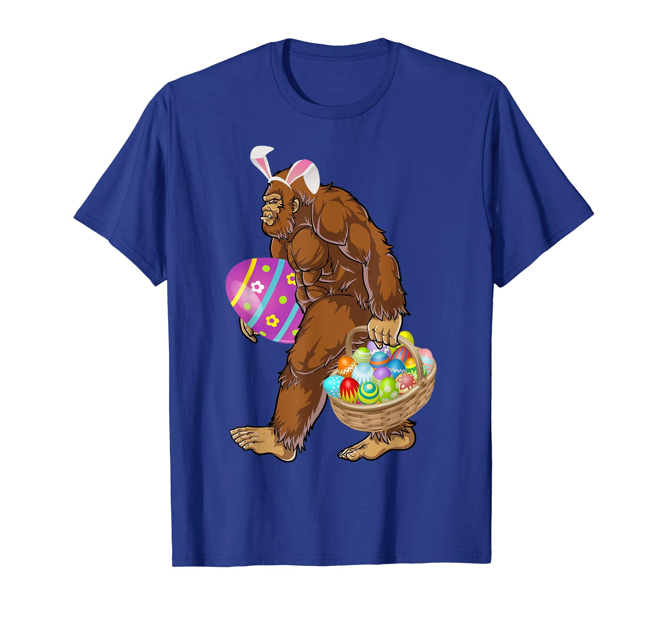 Funny Bigfoot Hunting Easter Eggs T-shirt