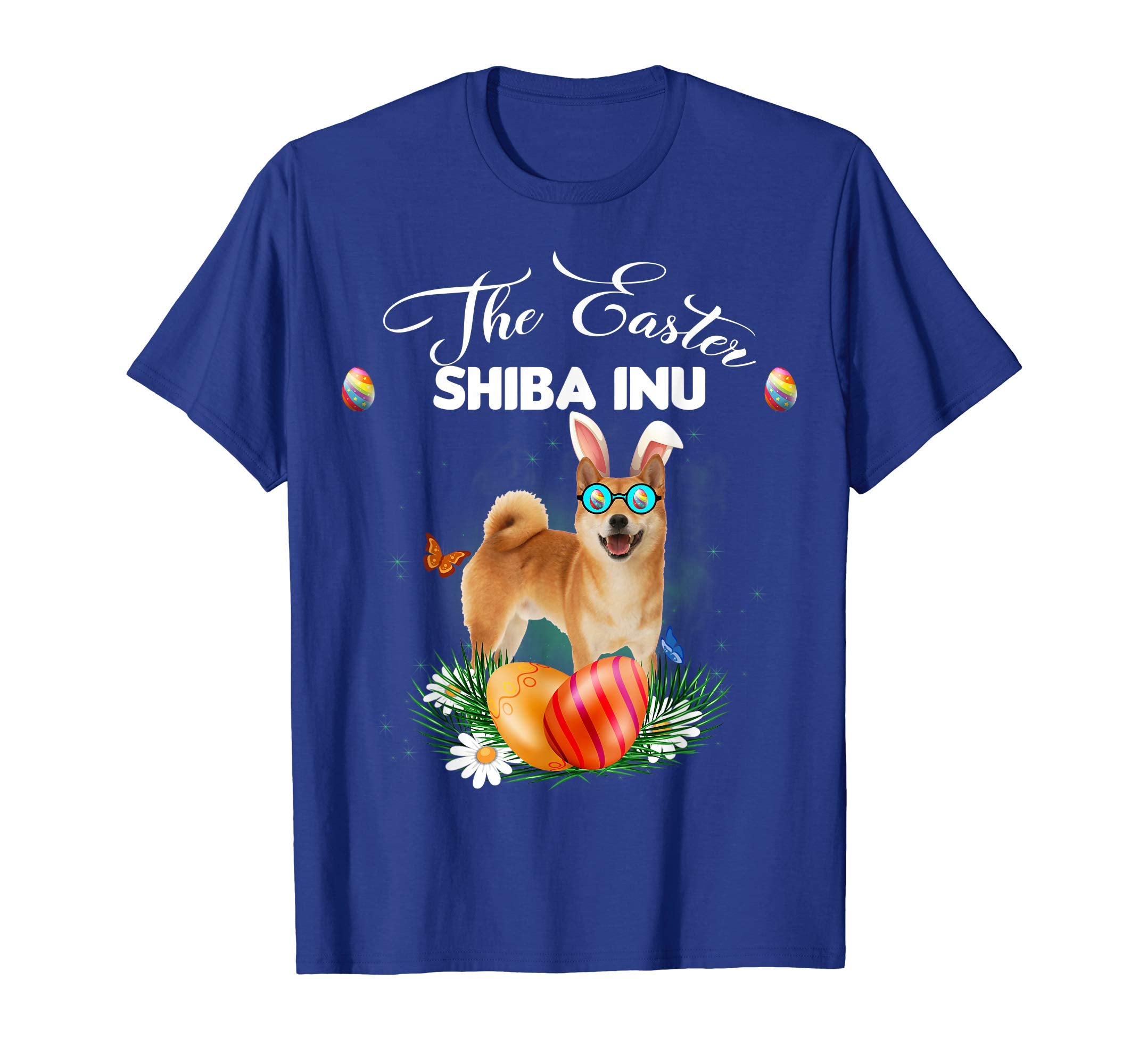 Shiba Inu Bunny Easter Day Dog Gifts T-Shirt
