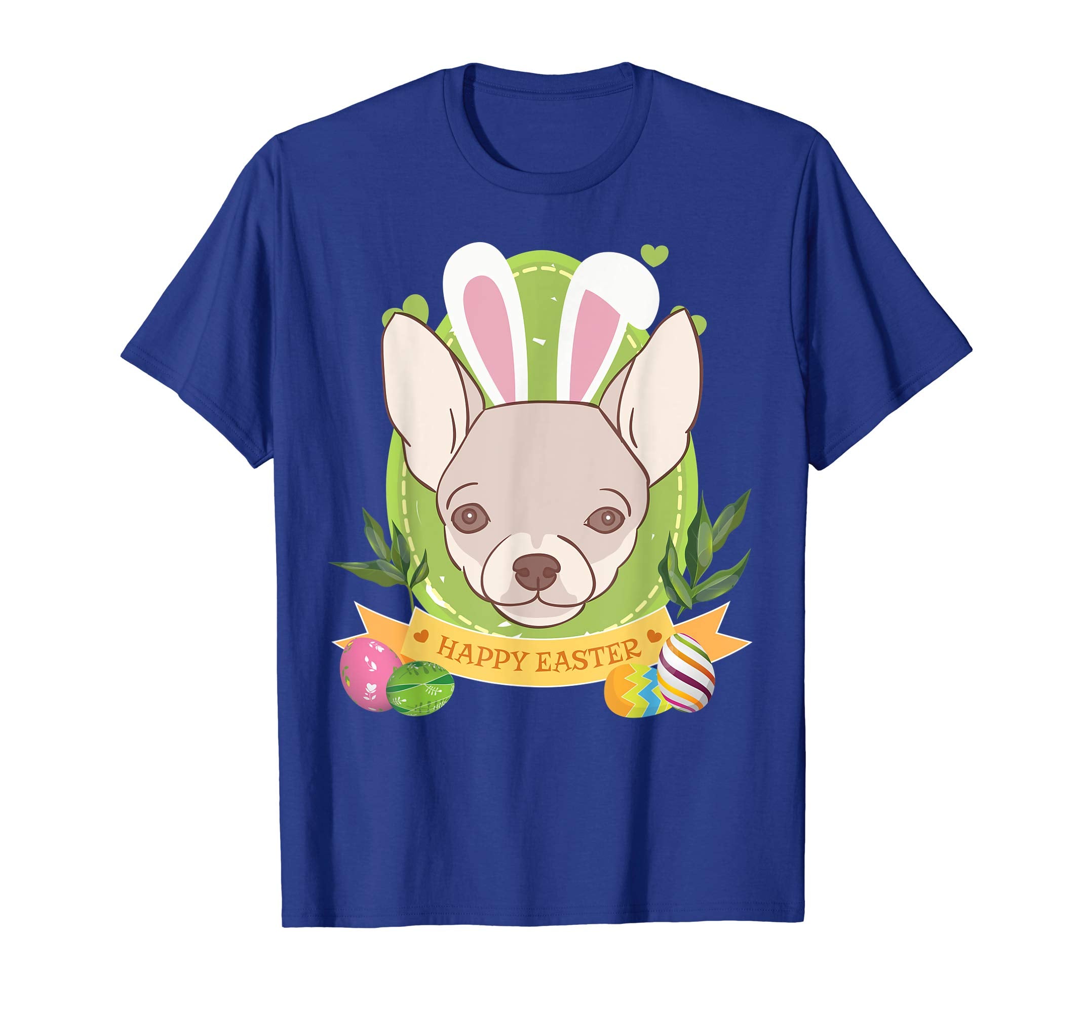 Bunny Chihuahua Dog Easter Day Lovers T-Shirt Egg Hunting