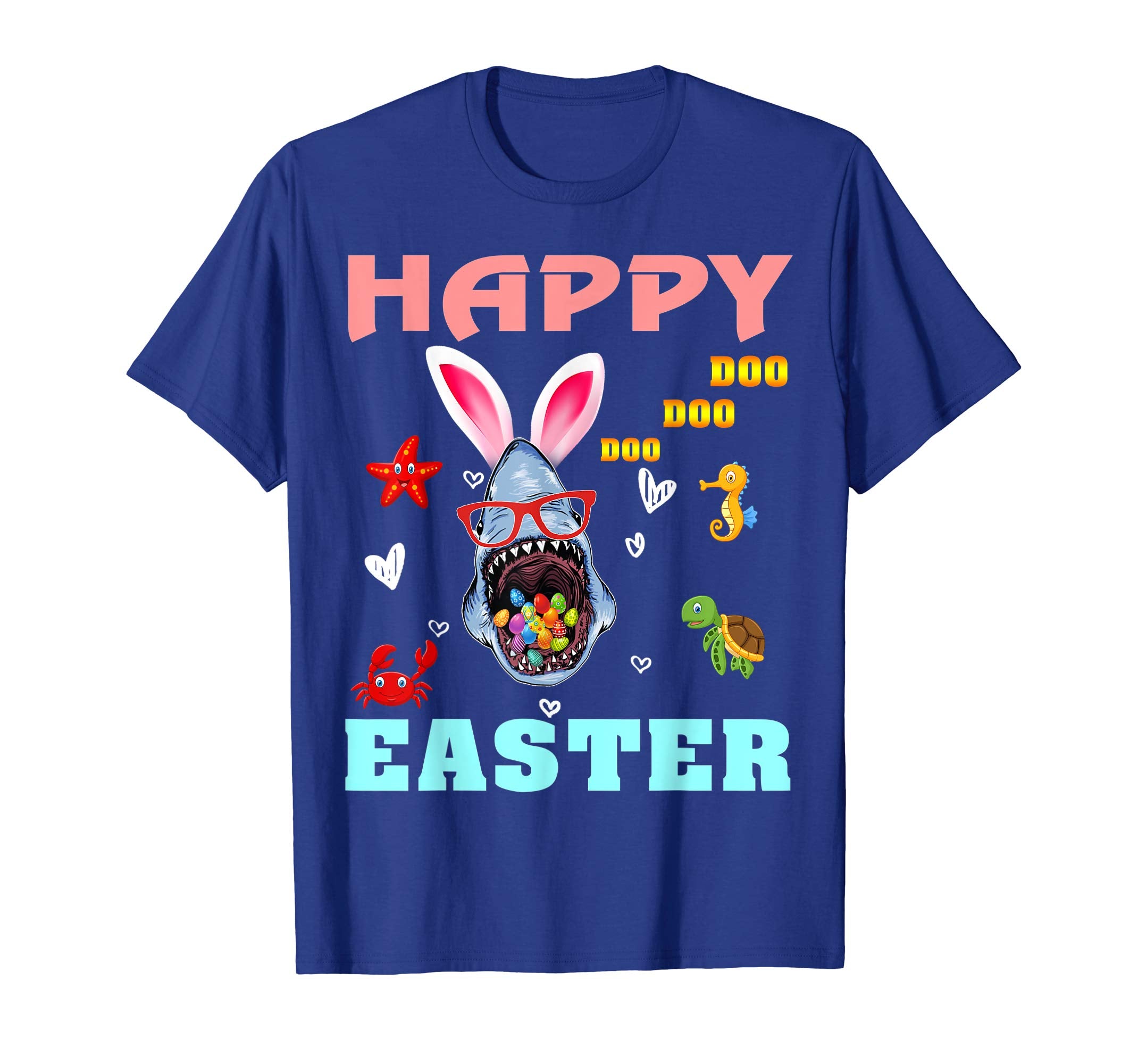 Shark Doo Doo Doo Happy Easter Day T Shirt