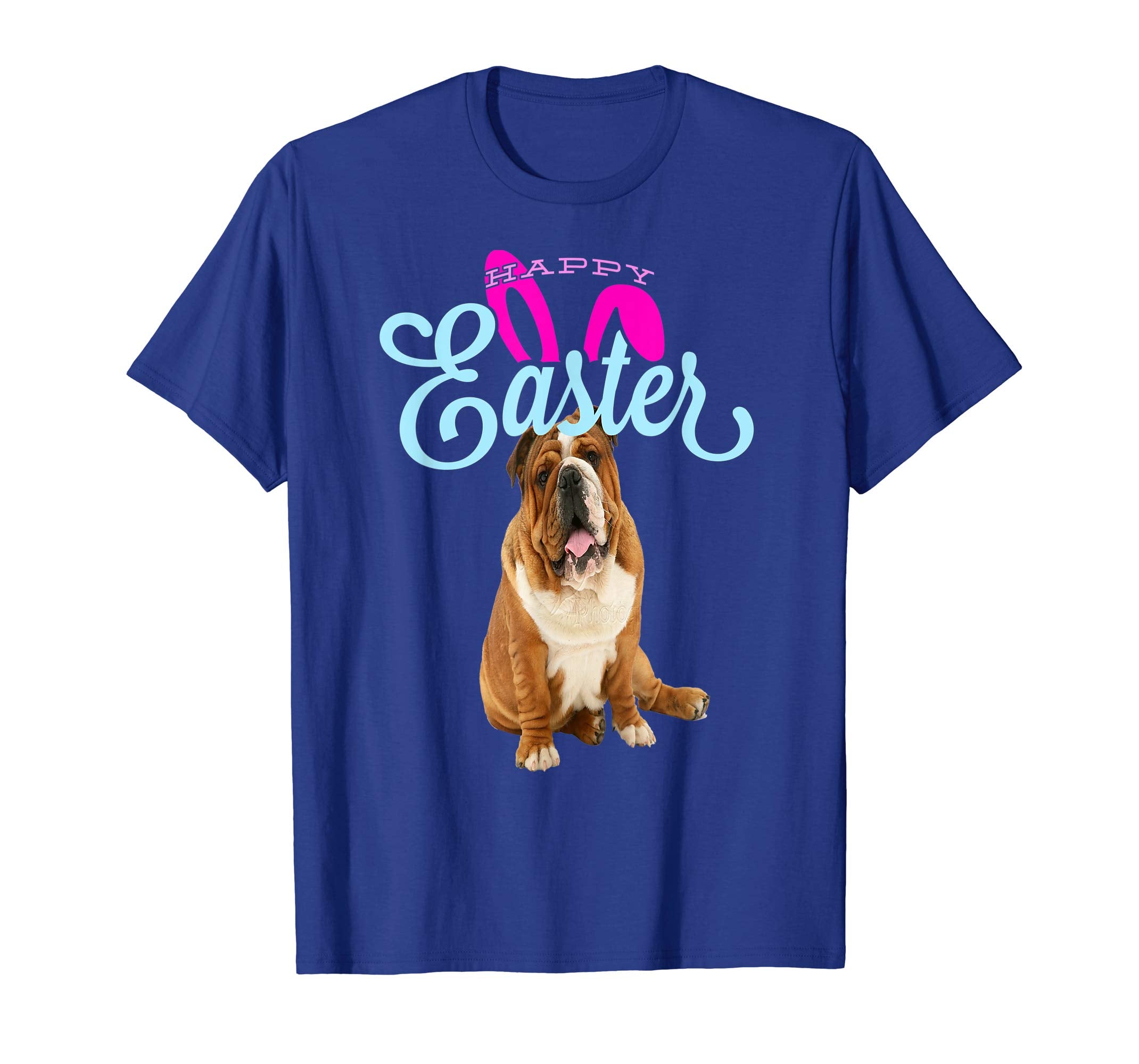 Easter Bunny English Bulldog Tshirt Dog Men Women Gift
