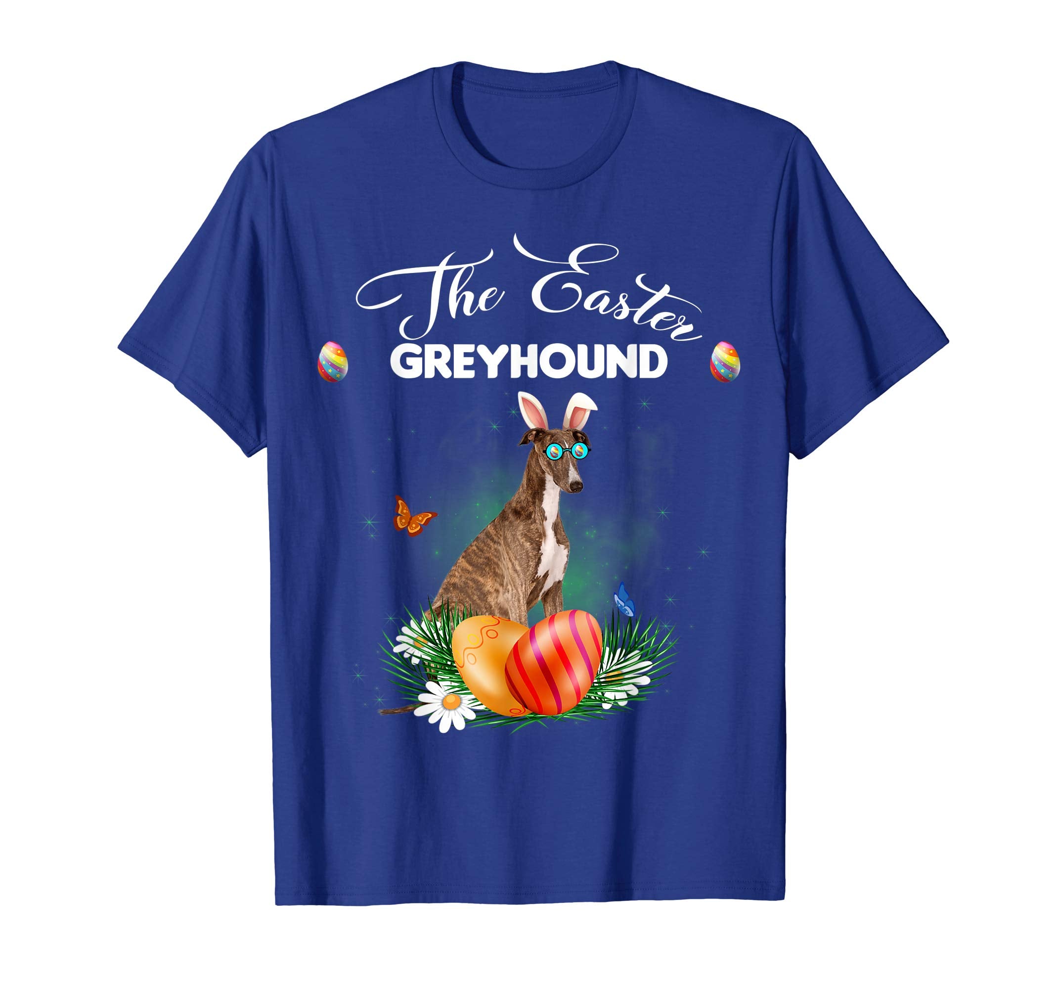 Greyhound Bunny Easter Day Dog Gifts T-Shirt