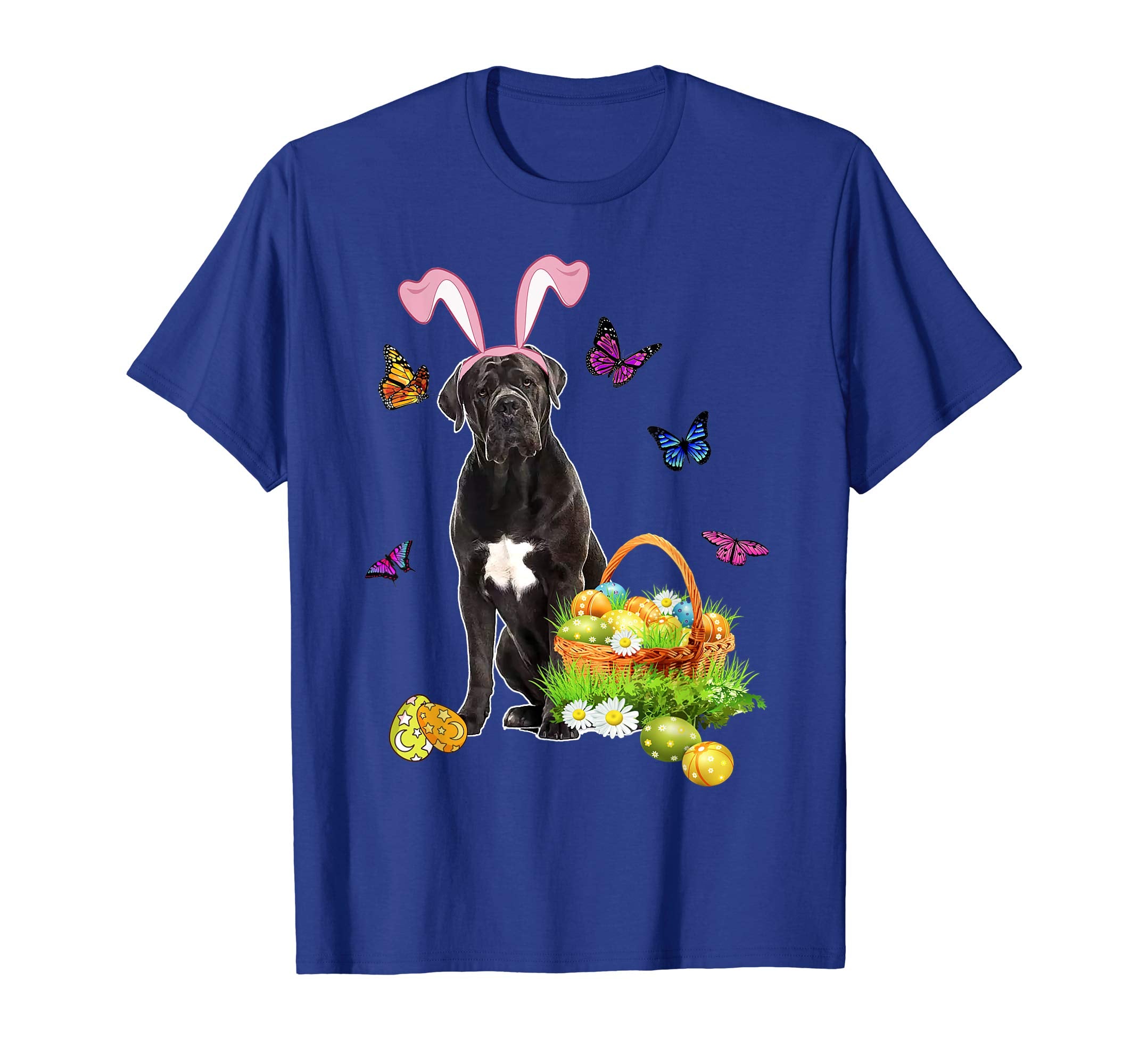 Cane Corso Bunny Hat Rabbit Easter Eggs T-Shirt