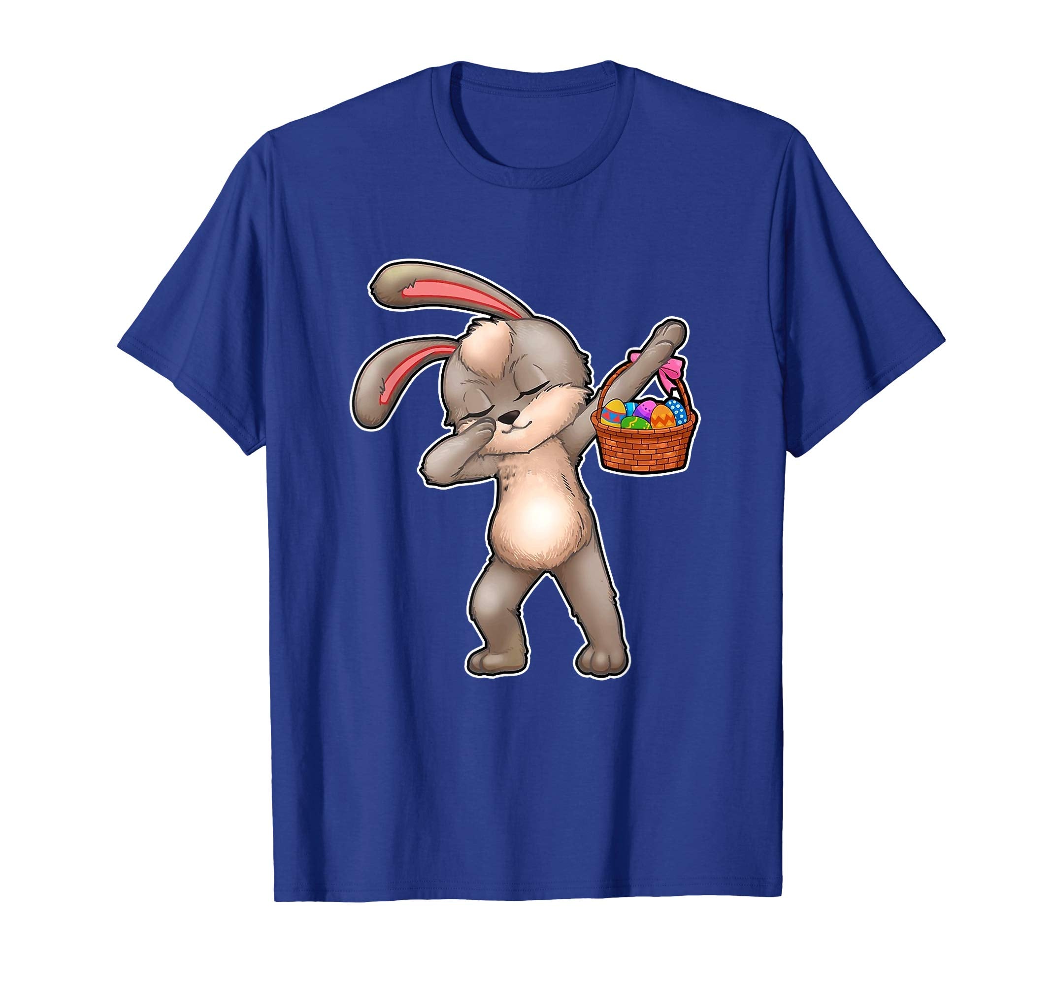 Dabbing Easter Bunny With Basket Of Eggs T-Shirt