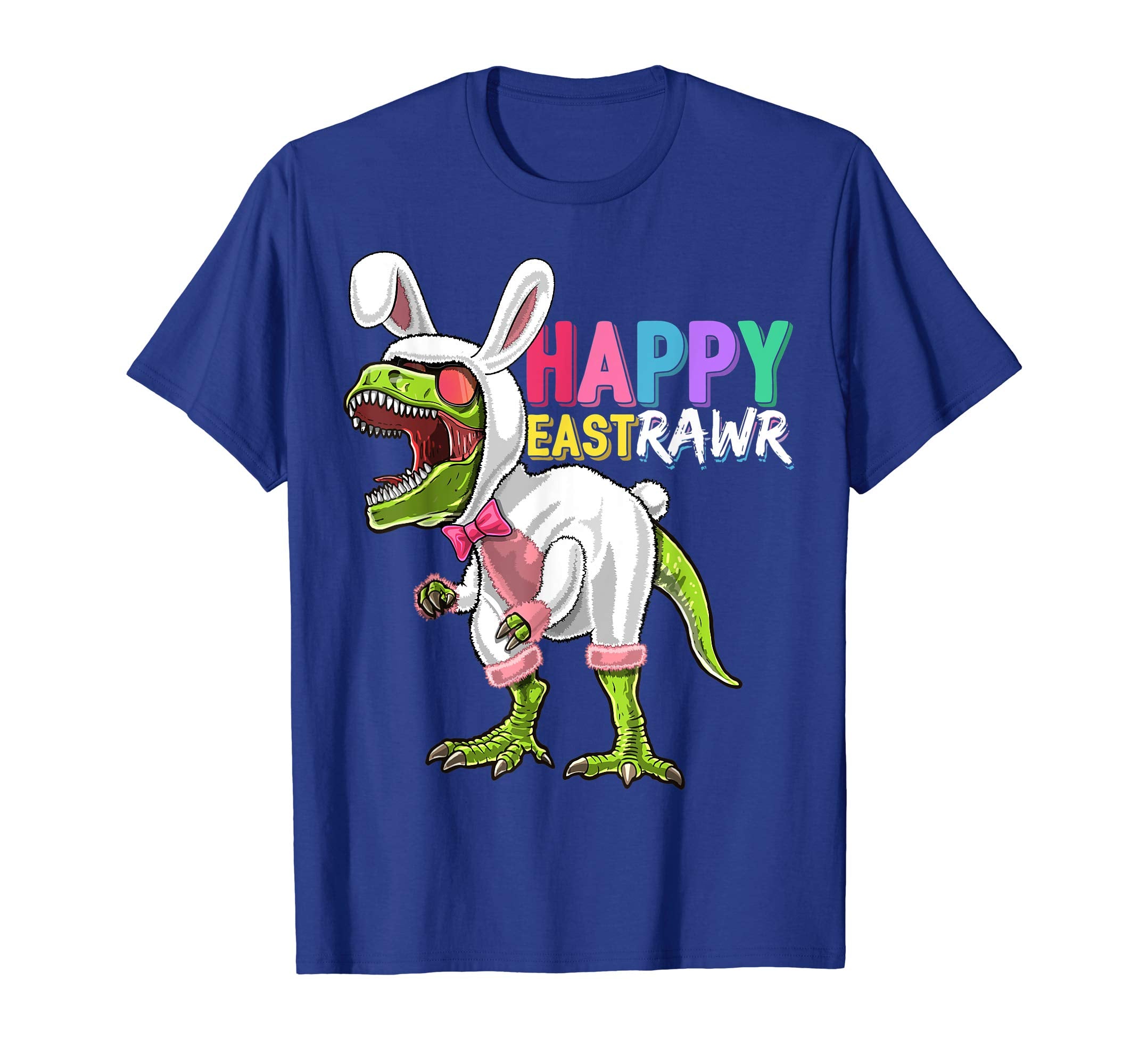 Happy Eastrawr T Rex Dinosaur Easter Bunny Costume Shirt Kid