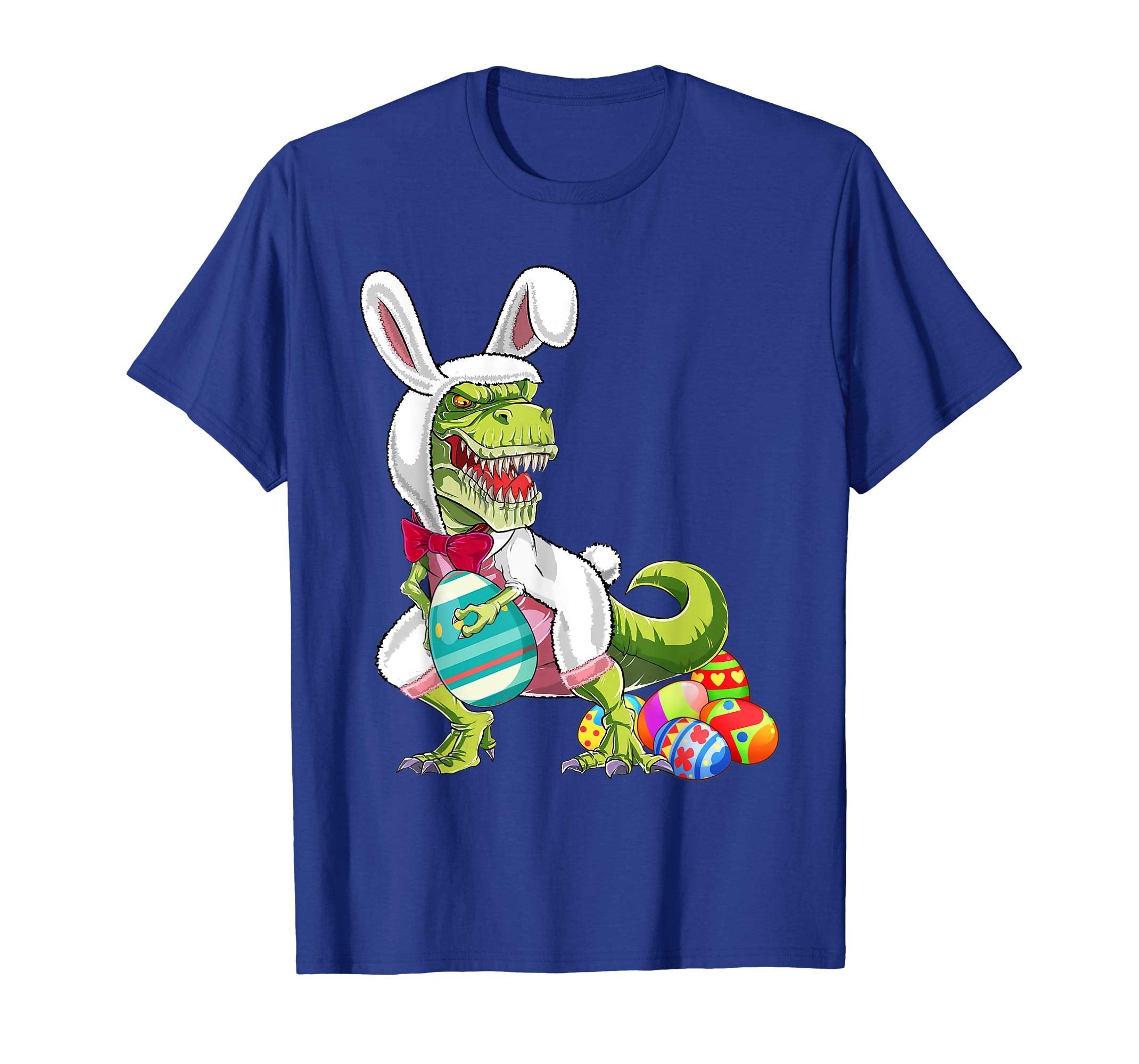Happy Eastrawr T Rex Dinosaur Easter Bunny Egg Shirt Kids