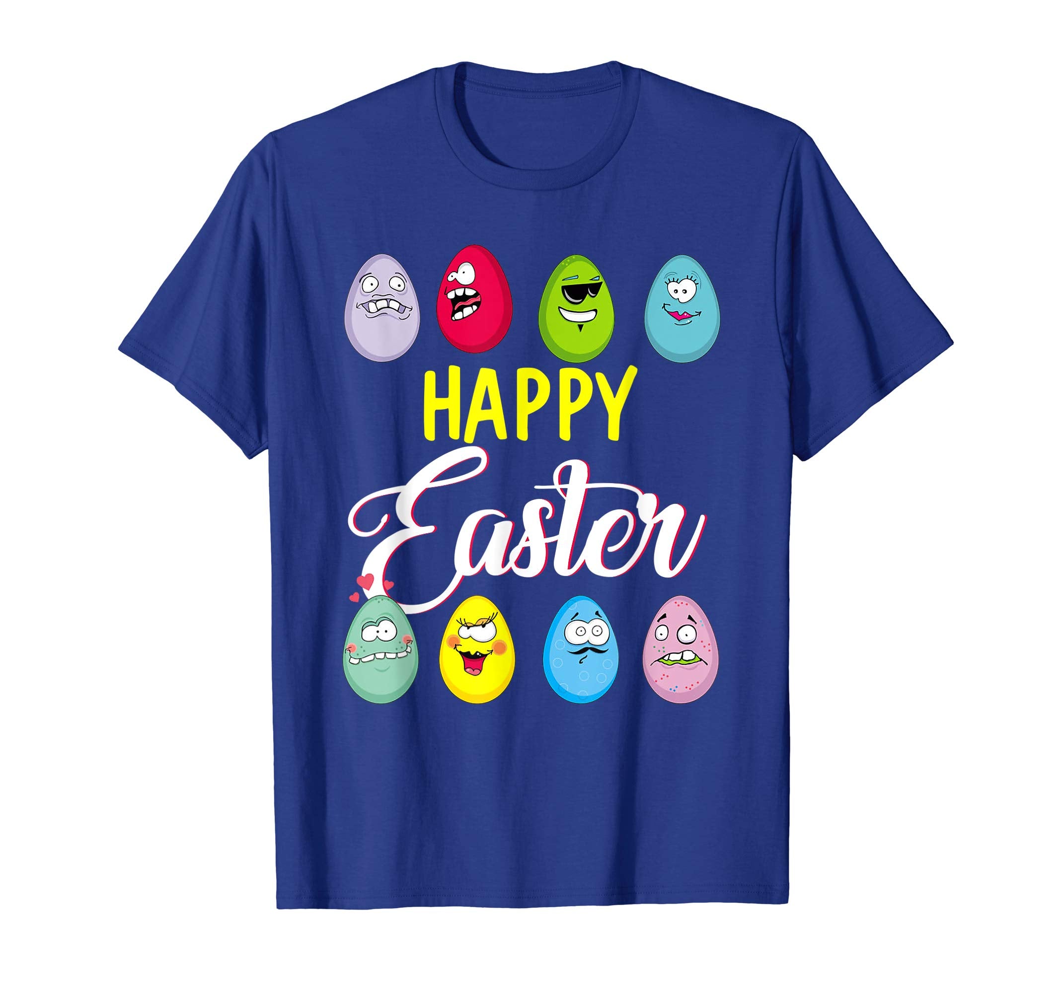 Happy Easter Bunny Tee shirt with Easter Eggs Tee