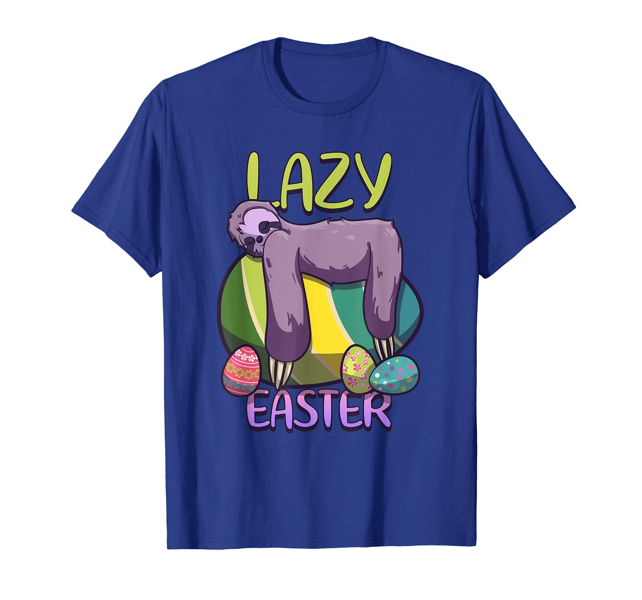 Lazy Easter Sloth on Eggs 2019 Cute Gift T Shirt boys girls