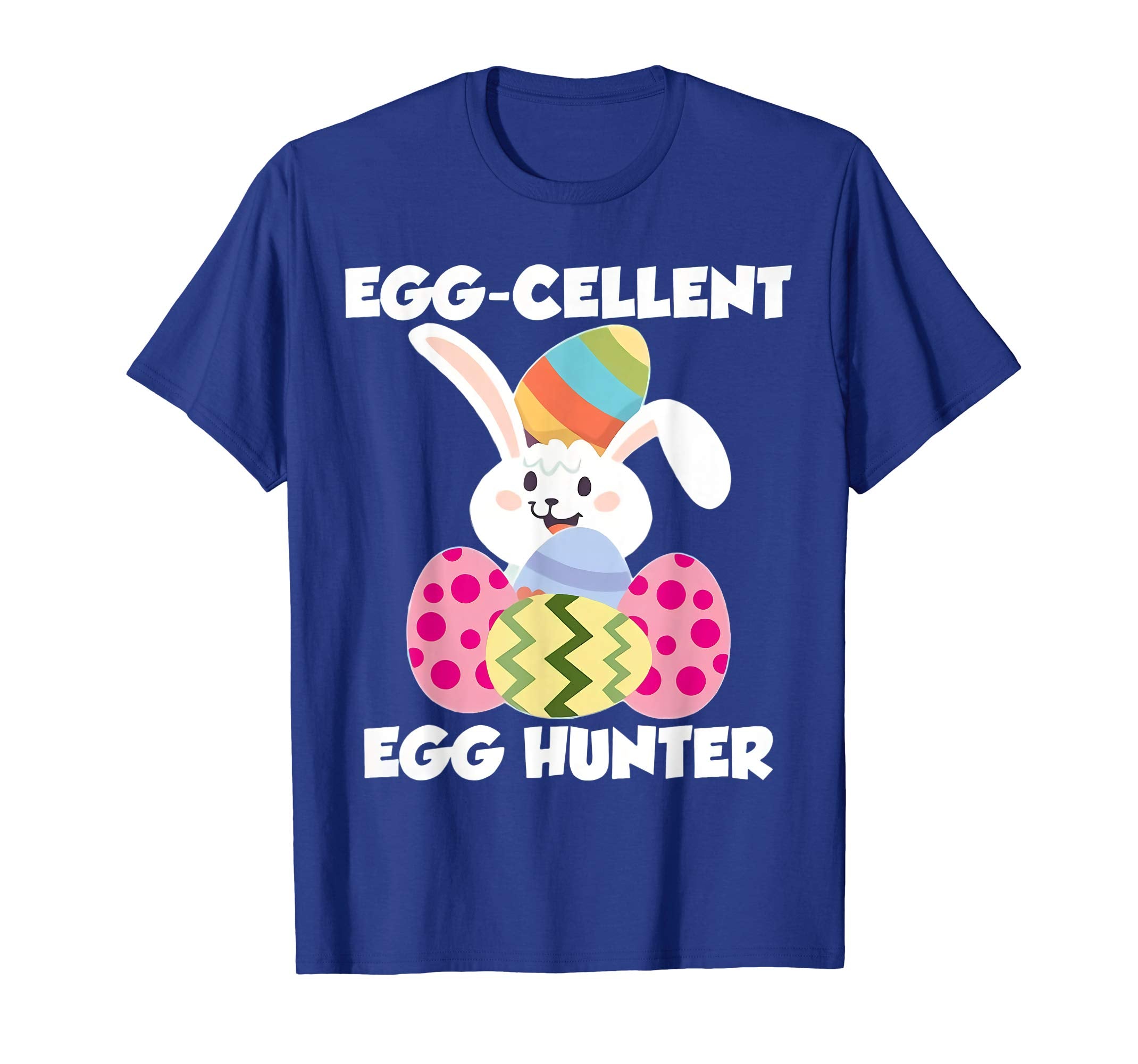 Egg-cellent Egg Hunter Easter T-Shirt Boys Girls Bunny Gift