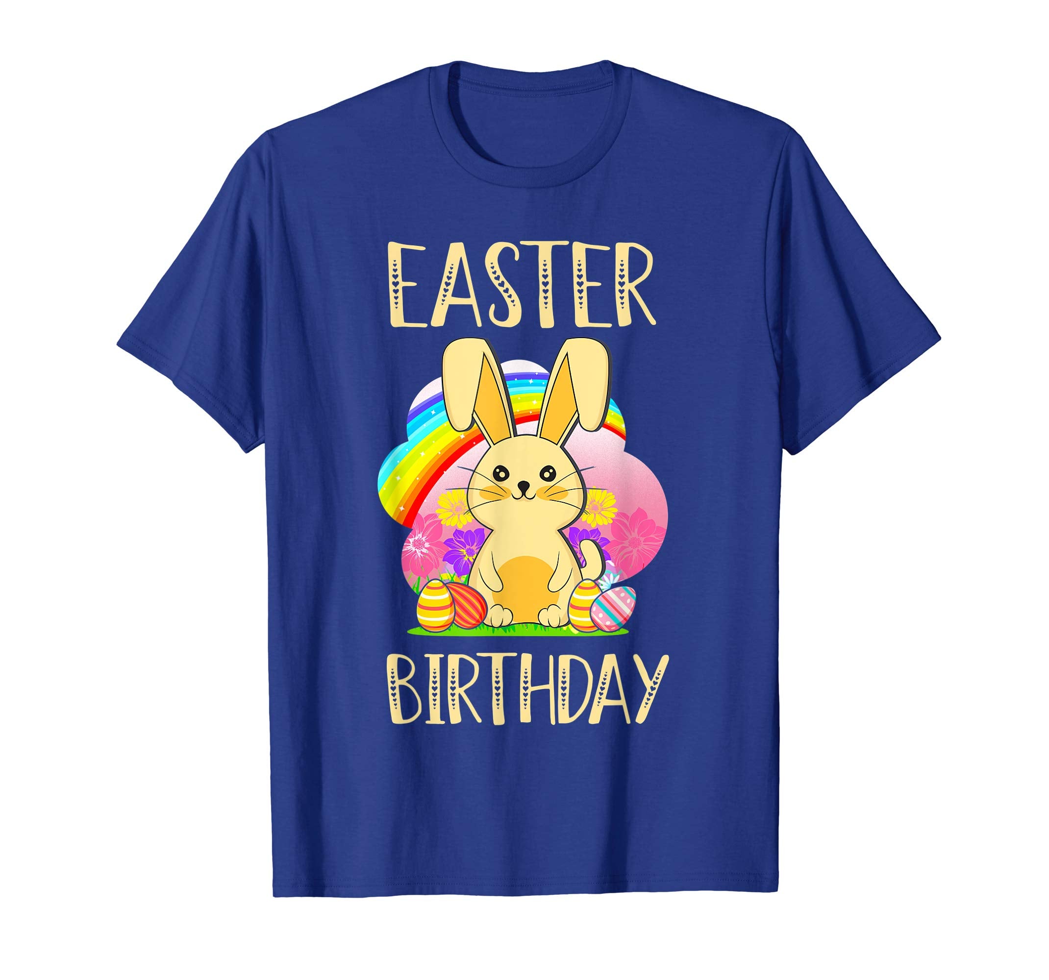 Easter Birthday T Shirt Easter Egg &amp; Bunny Gift Women Girls