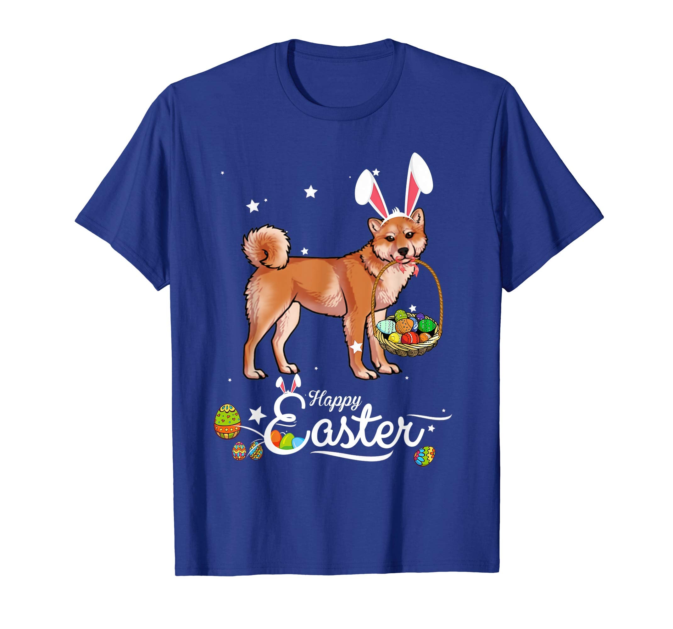 Shiba Inu Dog With Bunny Hat Easter Costume T Shirt