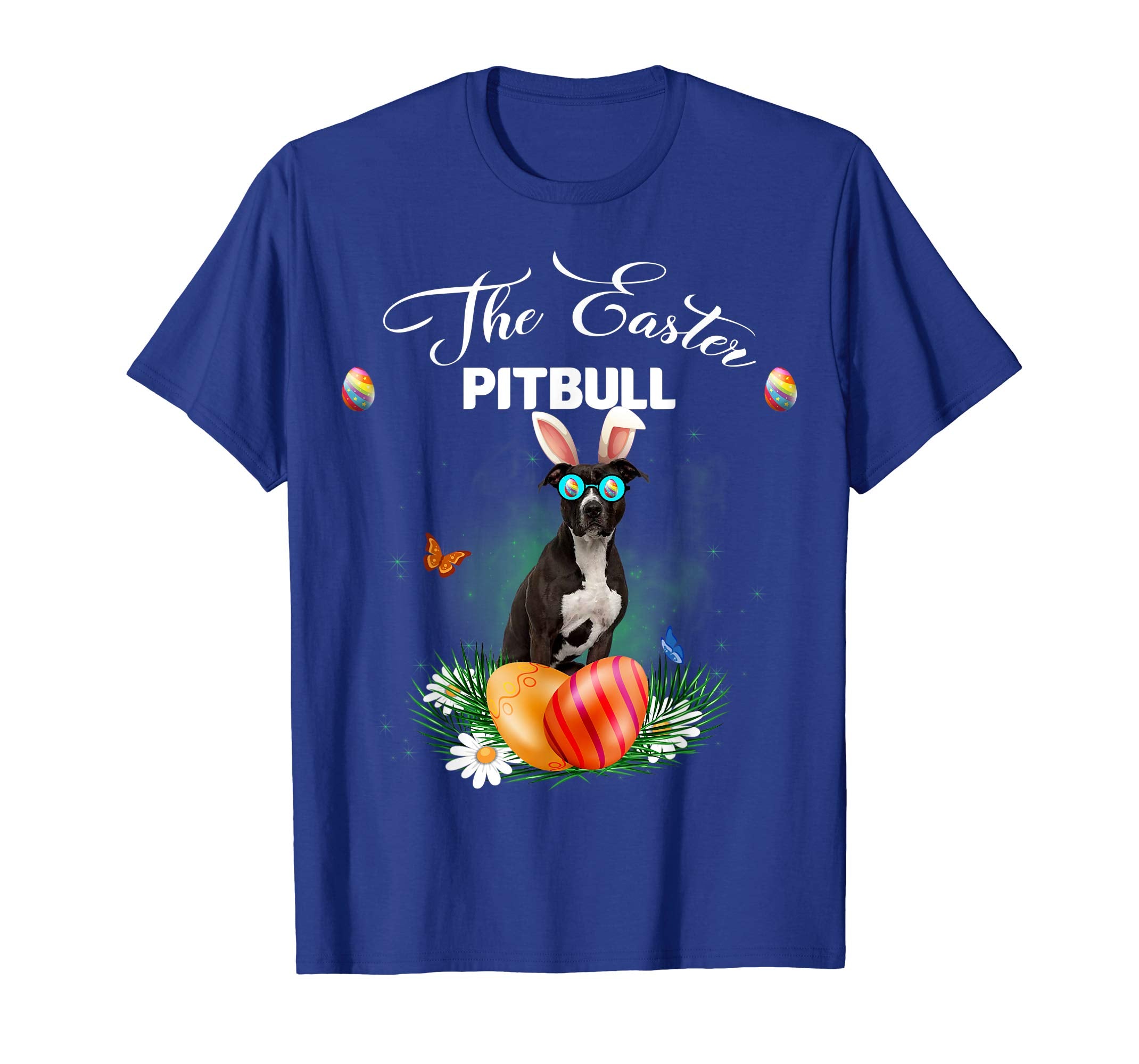 Pitbull Bunny Easter Day Dog Gifts T-Shirt