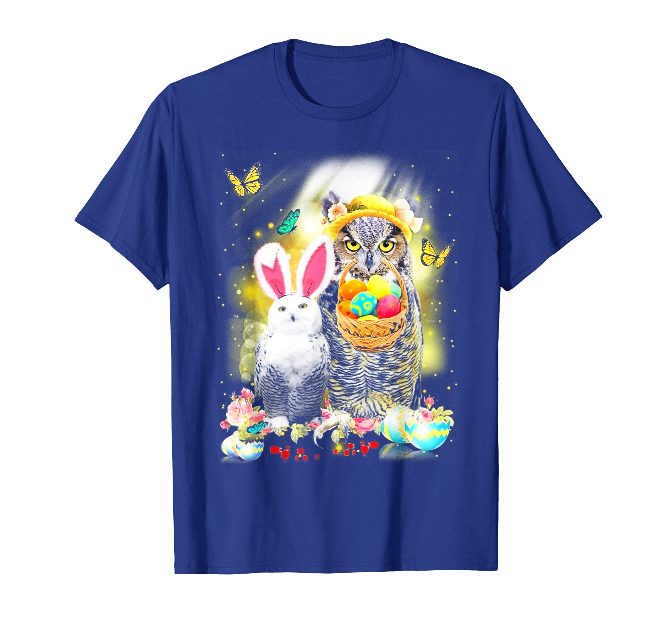 Owl Rabbit Peeps Eggs Funny Easter Lover Gift Tee Shirt