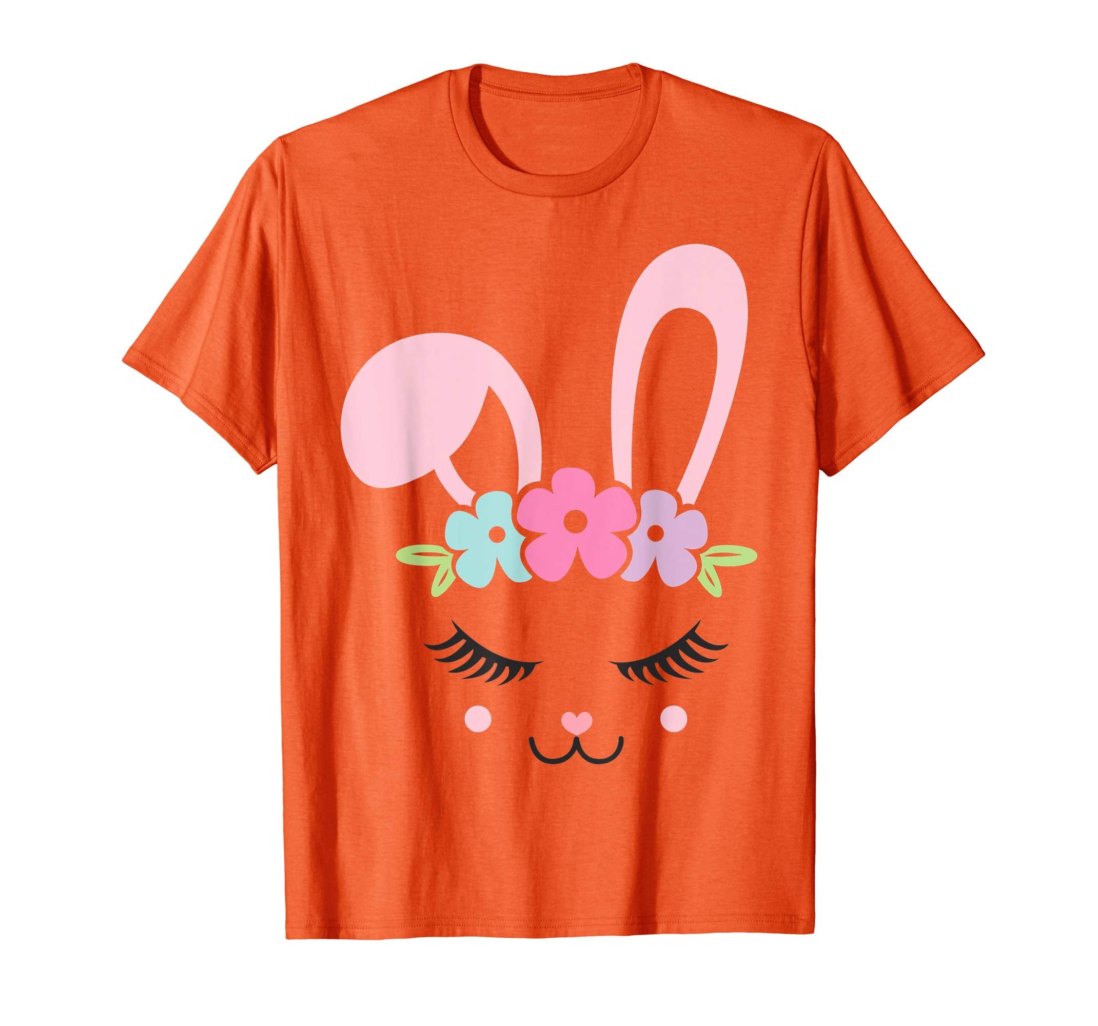 Floral Bunny Face Cute Rabbit Easter Gift Shirt