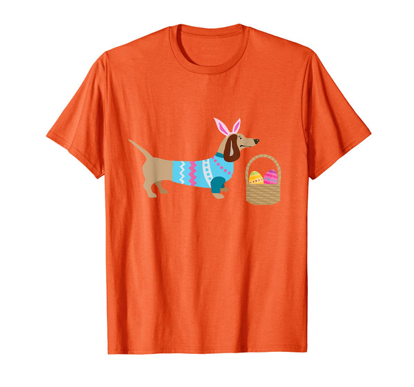 Weiner Daschund Easter T-shirt Doxie in Dog Dress