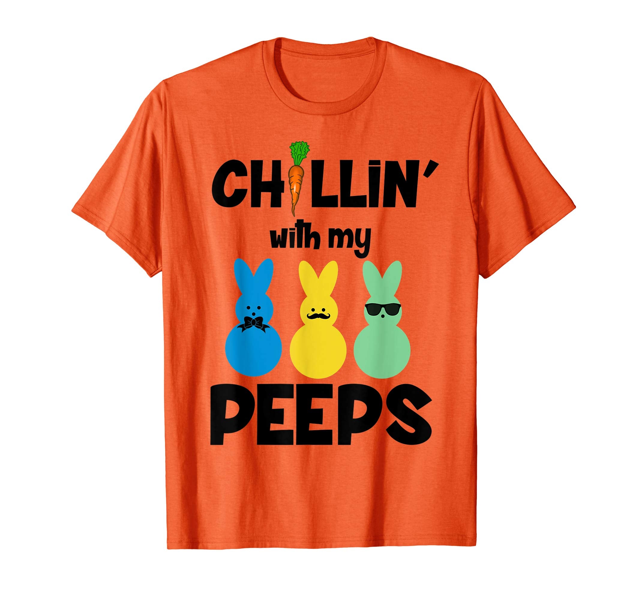 Chillin with my Peeps t-shirt Easter Bunny carrot sunglasses