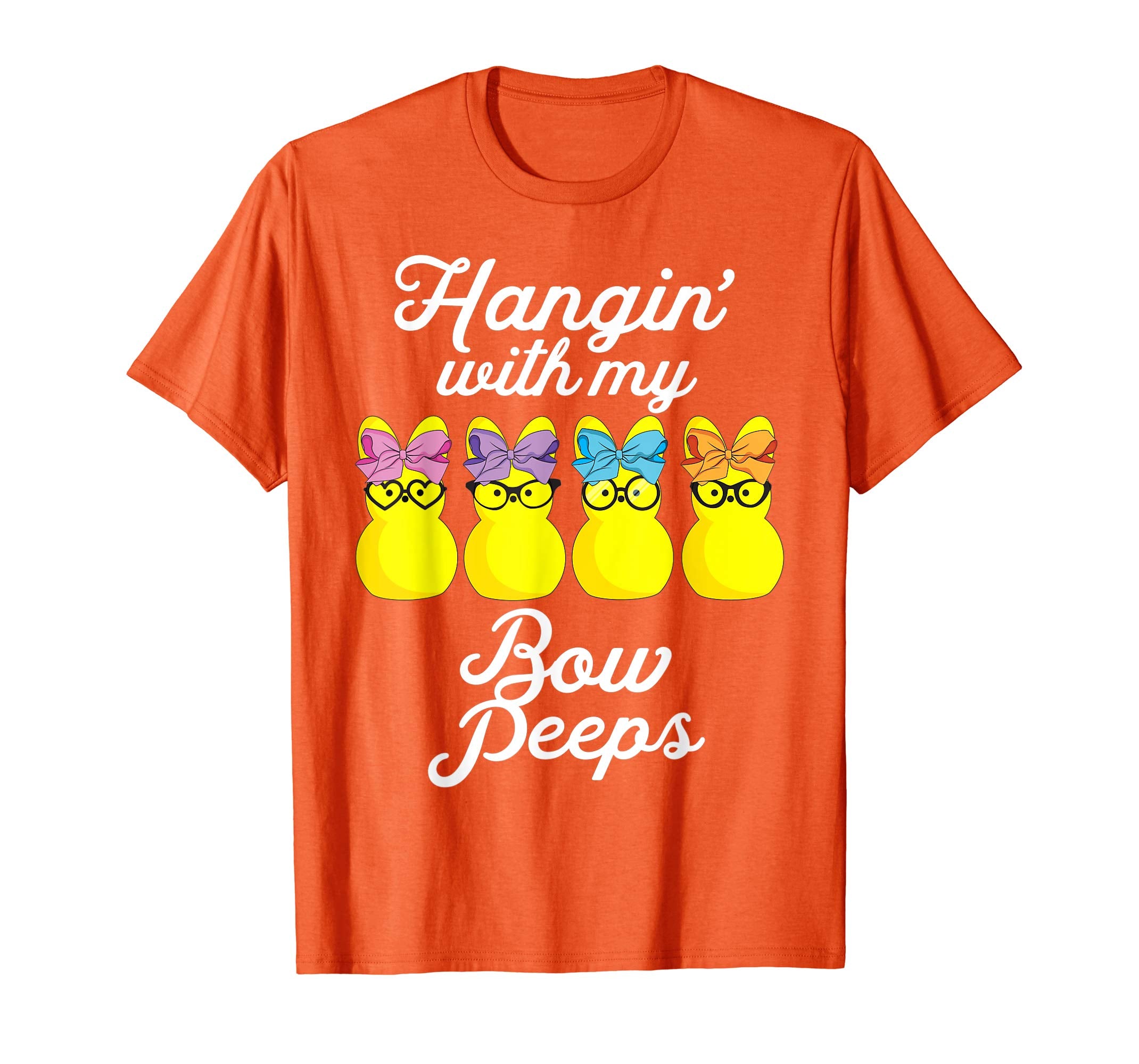 Hanging with my Bow Peeps Shirt Cute Girls Easter Egg tshirt