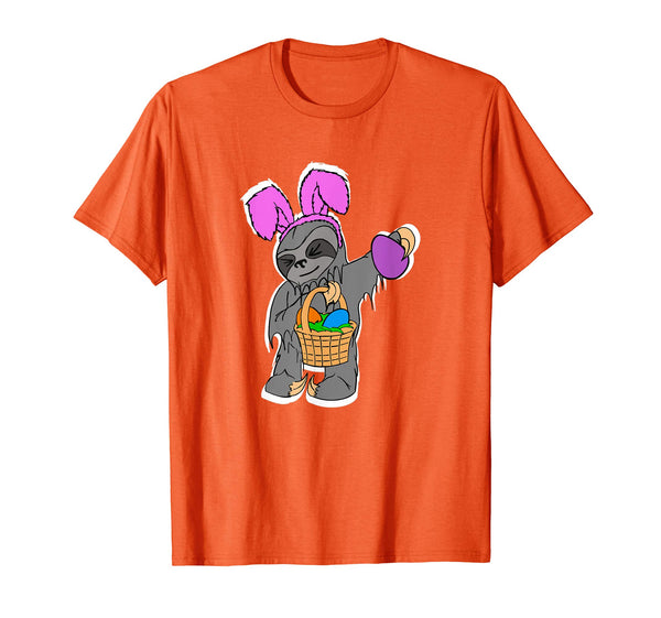 Mens Funny Sloth Shirt Cool Easter Basket Gift Idea