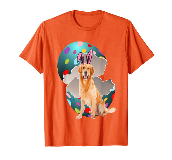 Golden Retriever Dad Mom Easter Day Gift T shirt