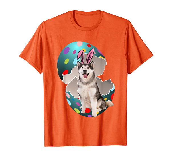 Alaskan Malamute Dad Mom Easter Day Gift T shirt