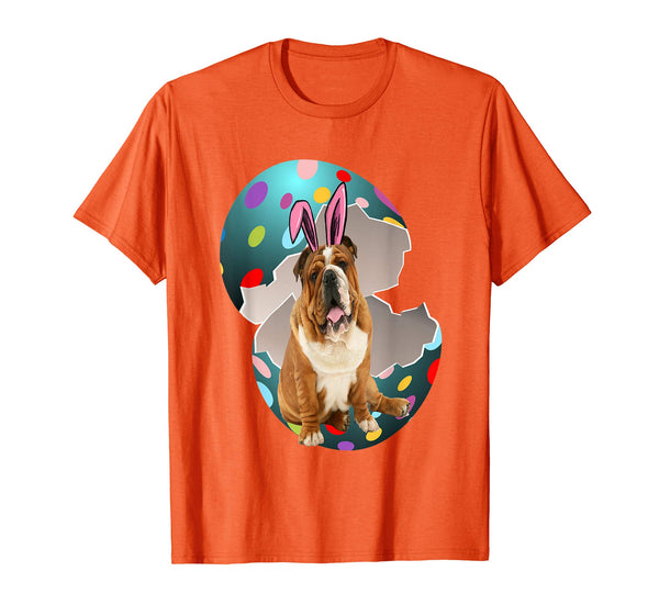 English Bulldog Dad Mom Easter Day Gift T shirt