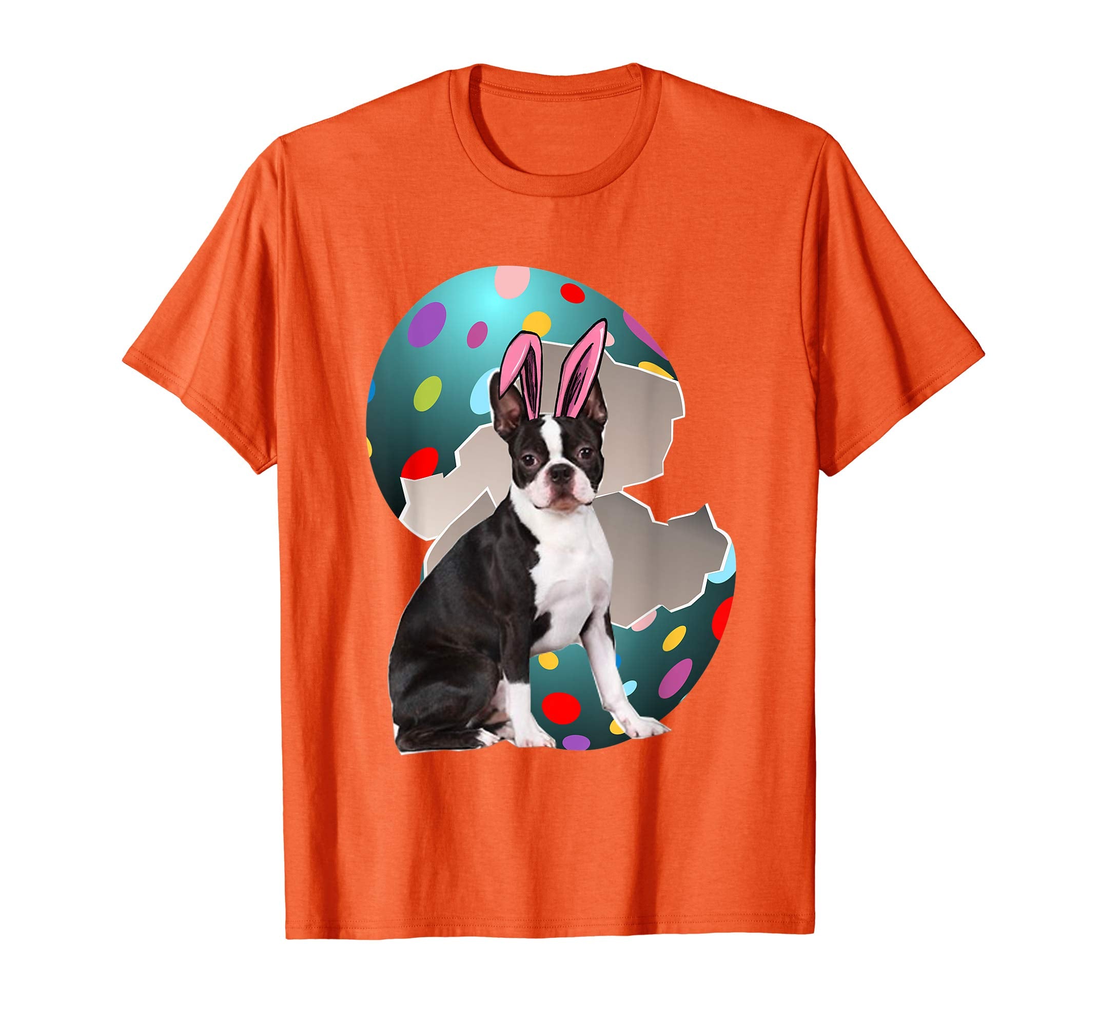 Boston Terrier Dad Mom Easter Day Gift T shirt