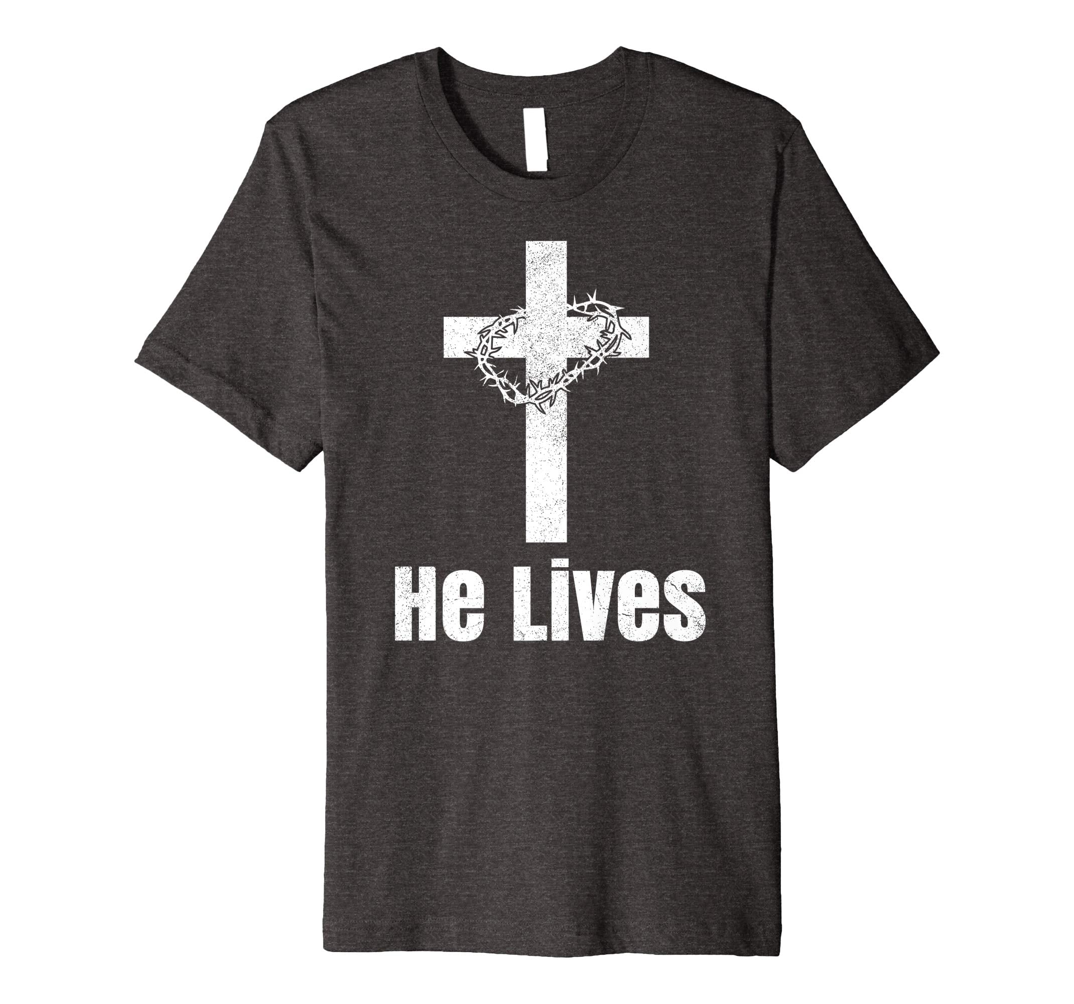 He Lives Easter Religious Christian Jesus Cross T Shirt