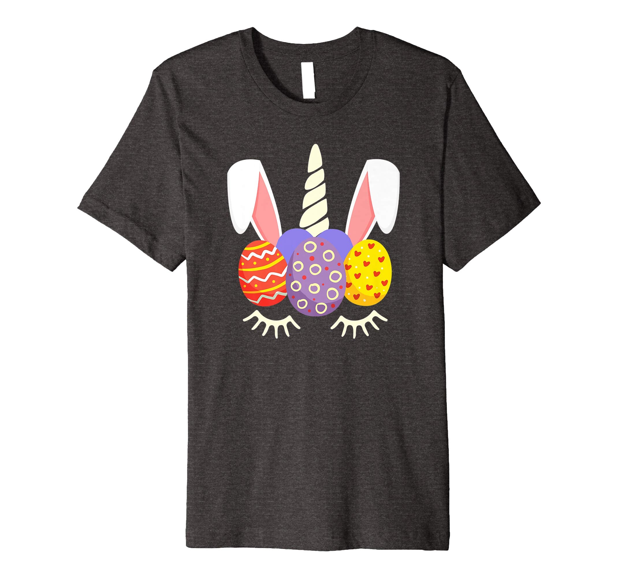 Unicorn Bunny Egg Hunt Happy Easter Kids Boys Girls T Shirt