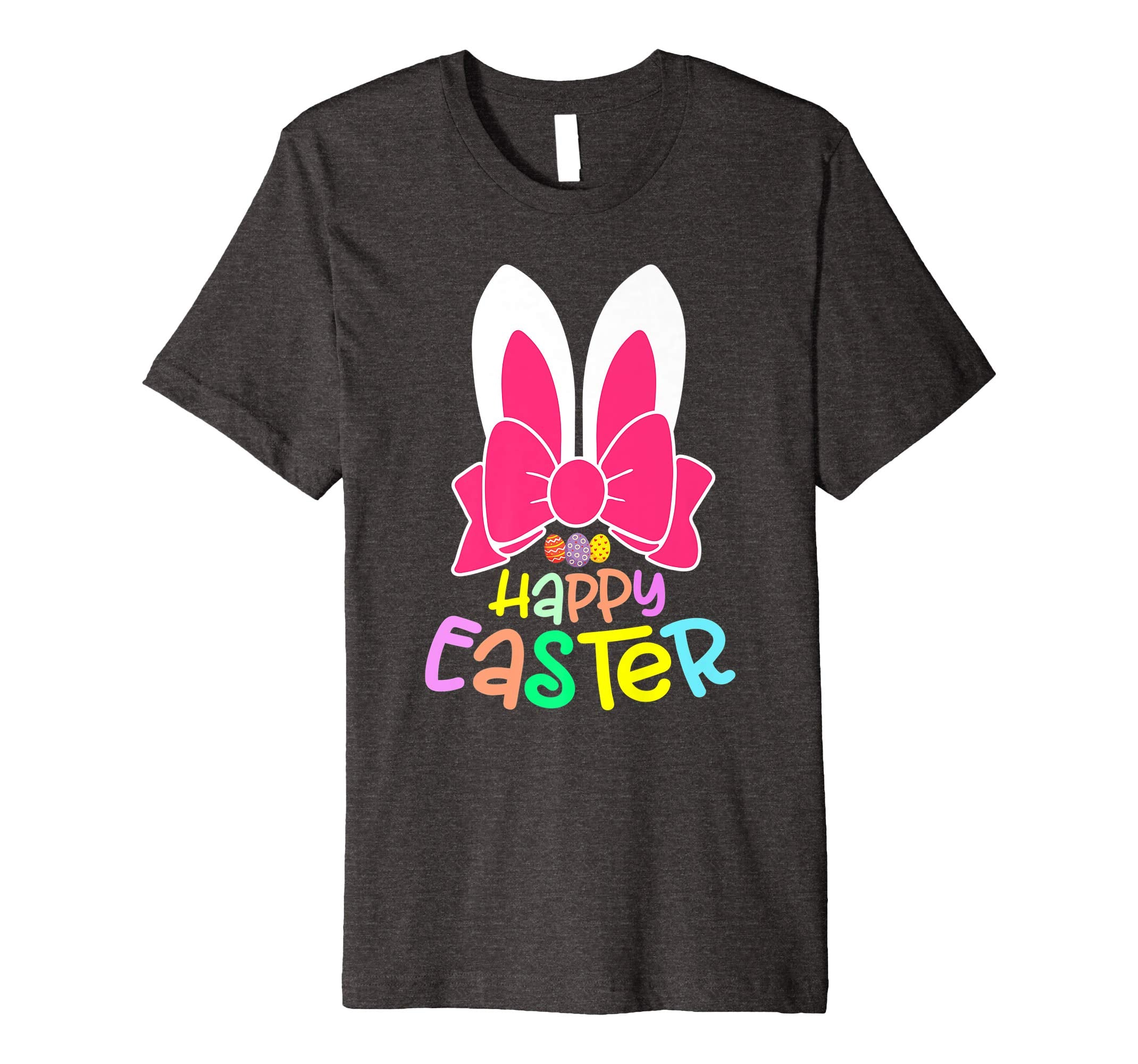Bunny Ears Eggs Happy Easter Kids Boys Girls T Shirt Gift