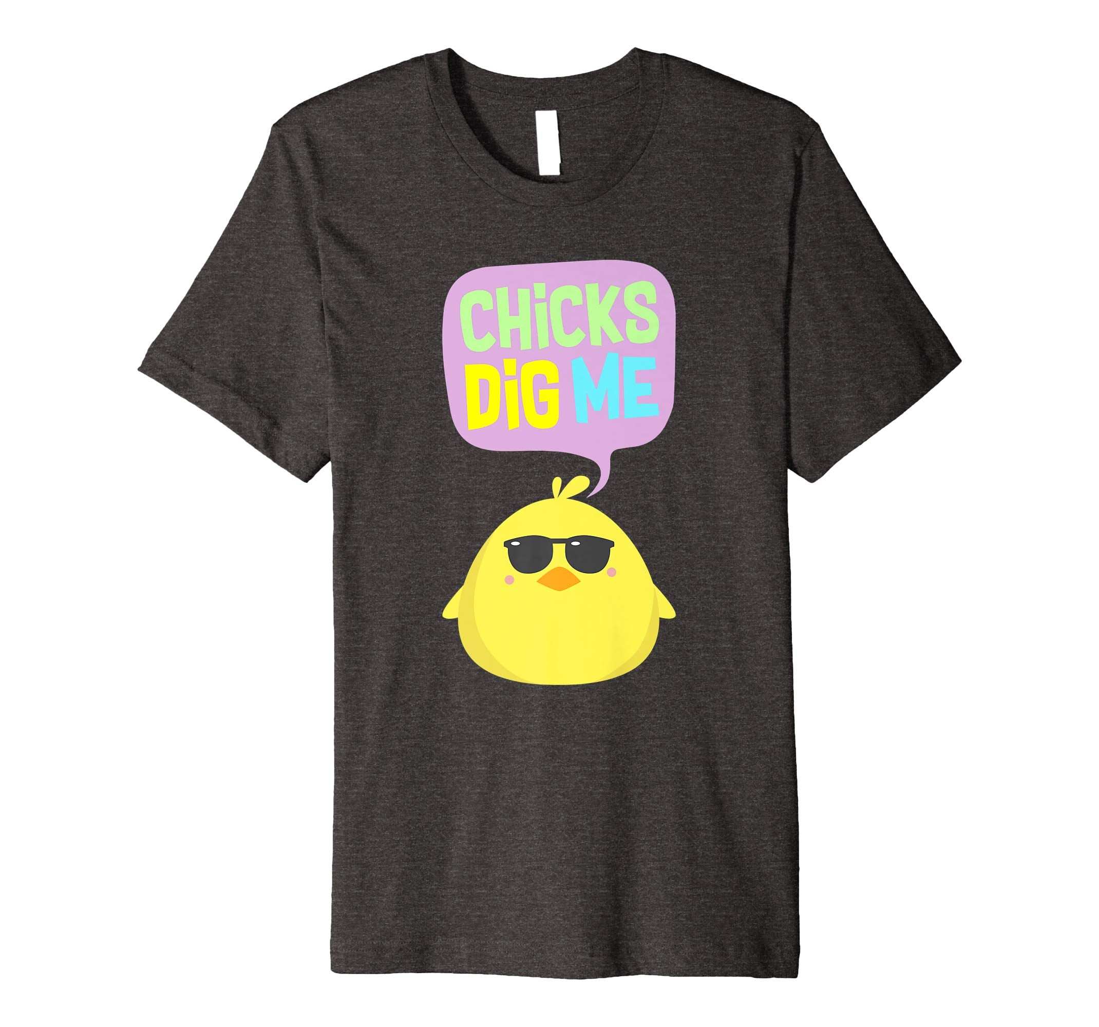 Chicks Dig Me Egg Hunt Happy Easter Kids Boys Girls T Shirt
