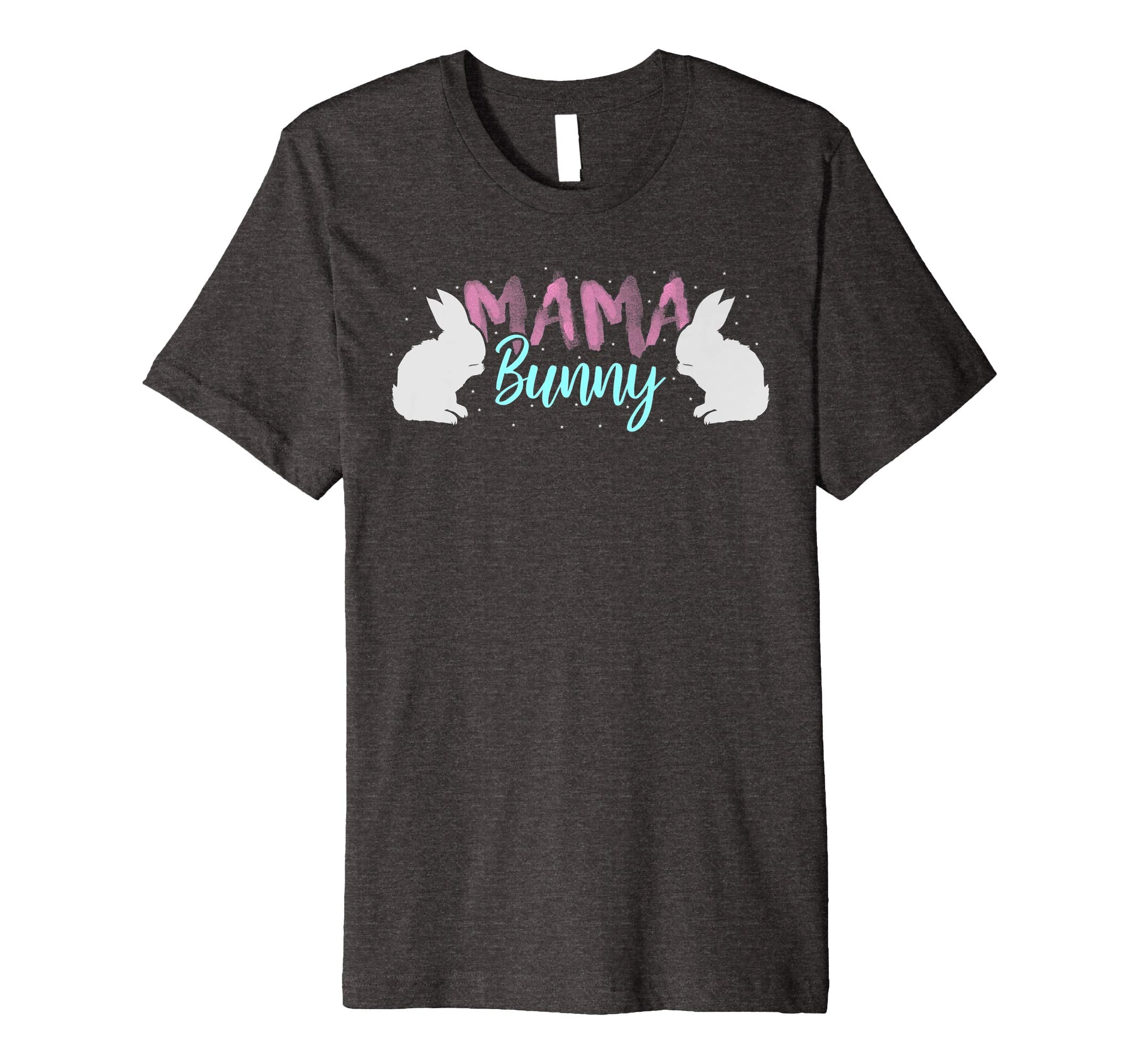 Mens Mama Bunny T Shirt Easter Mom Rabbit Eggs Pink Pastel