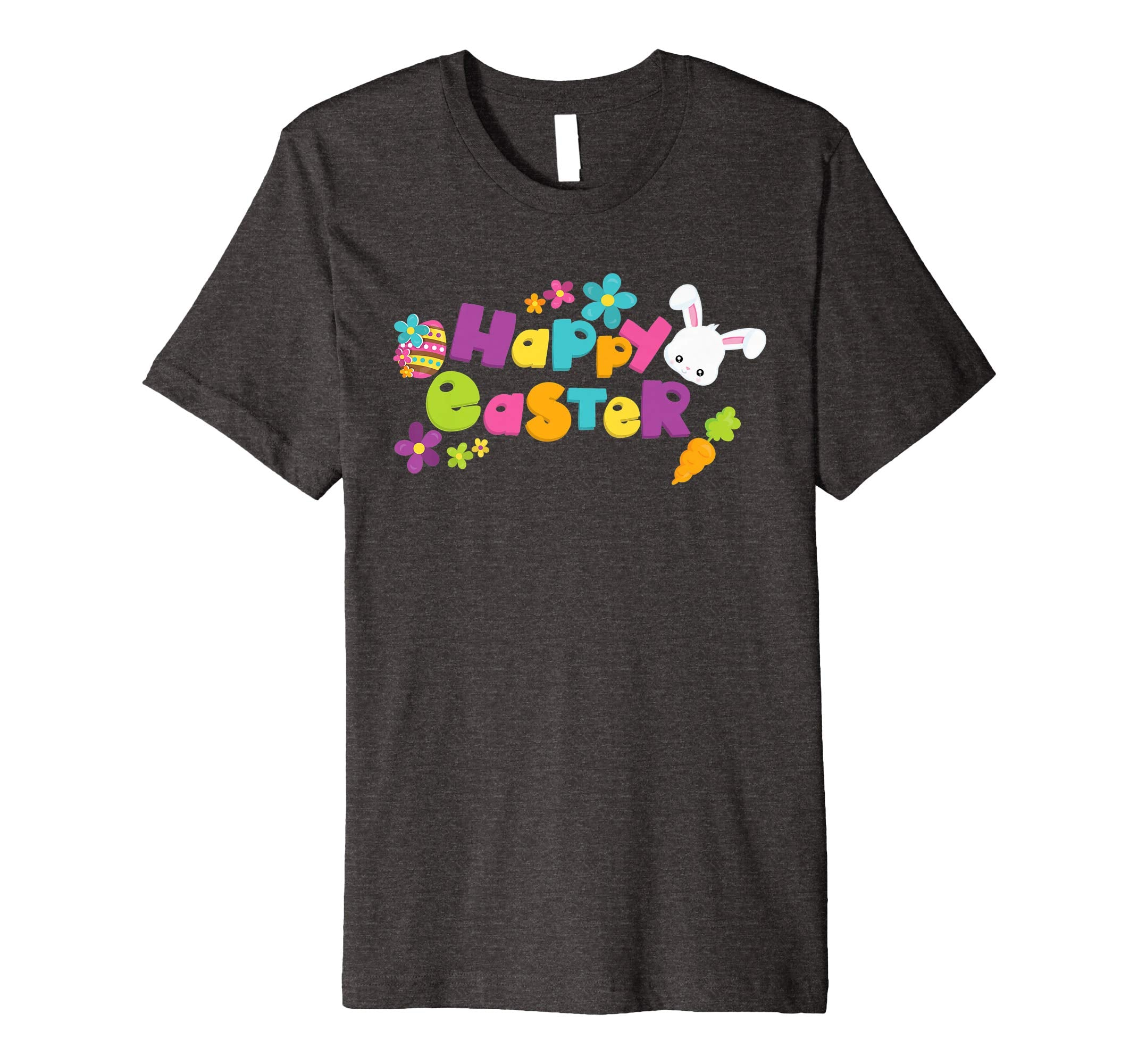 Happy Easter T-Shirt Cute Bunny Flower Carrots TShirt