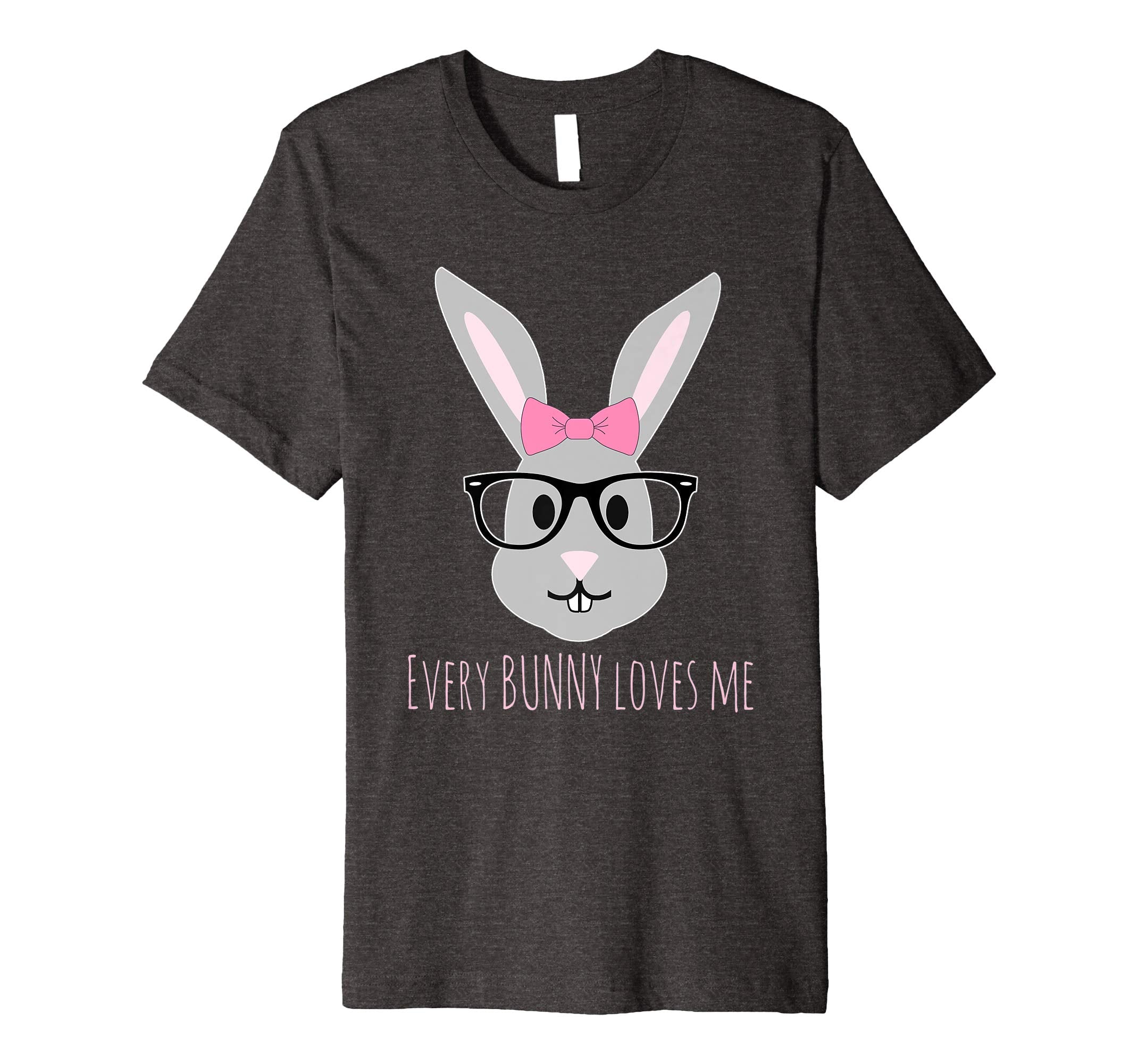 Happy Easter T-Shirt Cute Girl Bunny with Glasses TShirt