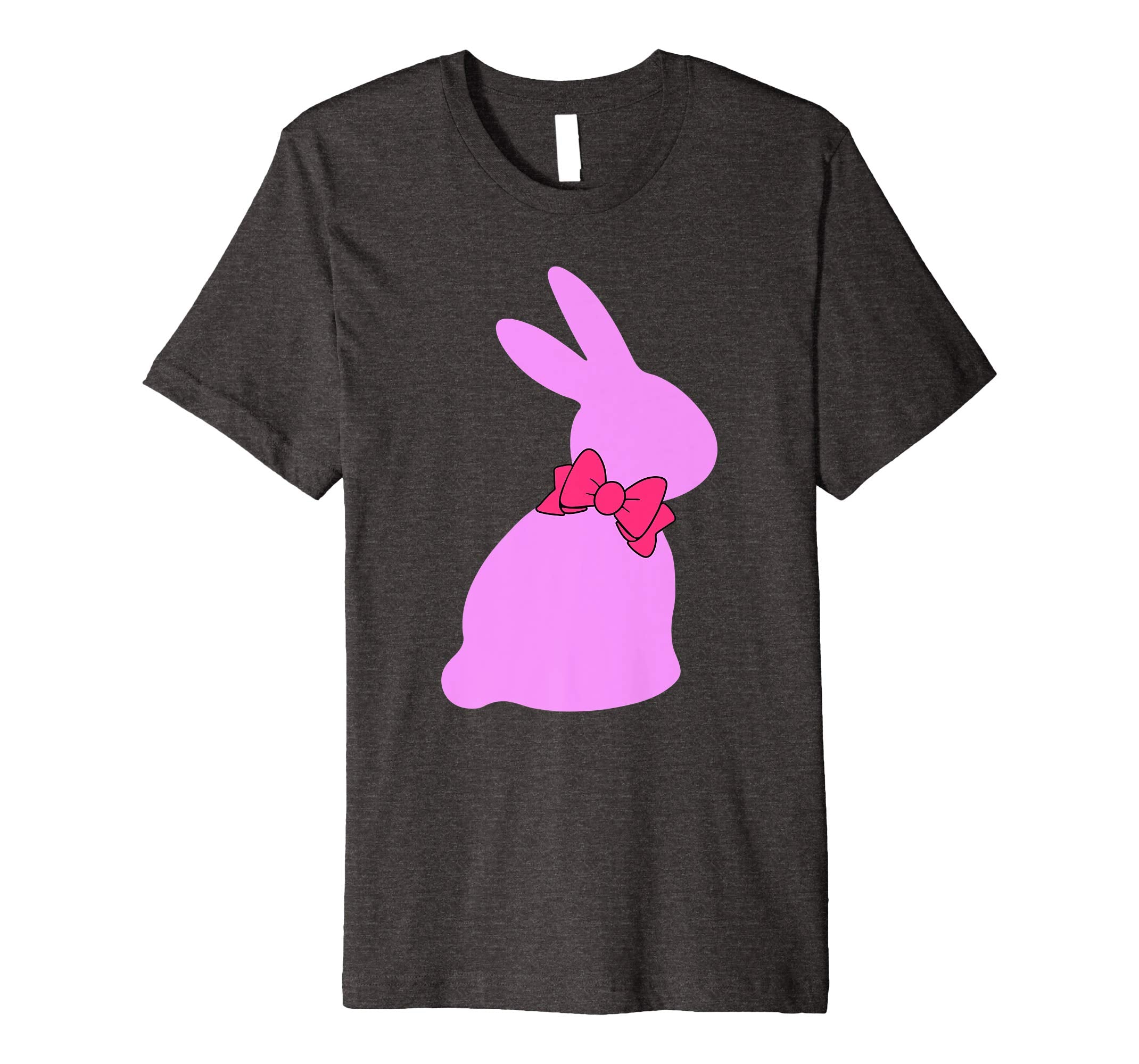 Happy Easter Bunny Silhouette Bow Boys Girls Kids T Shirt