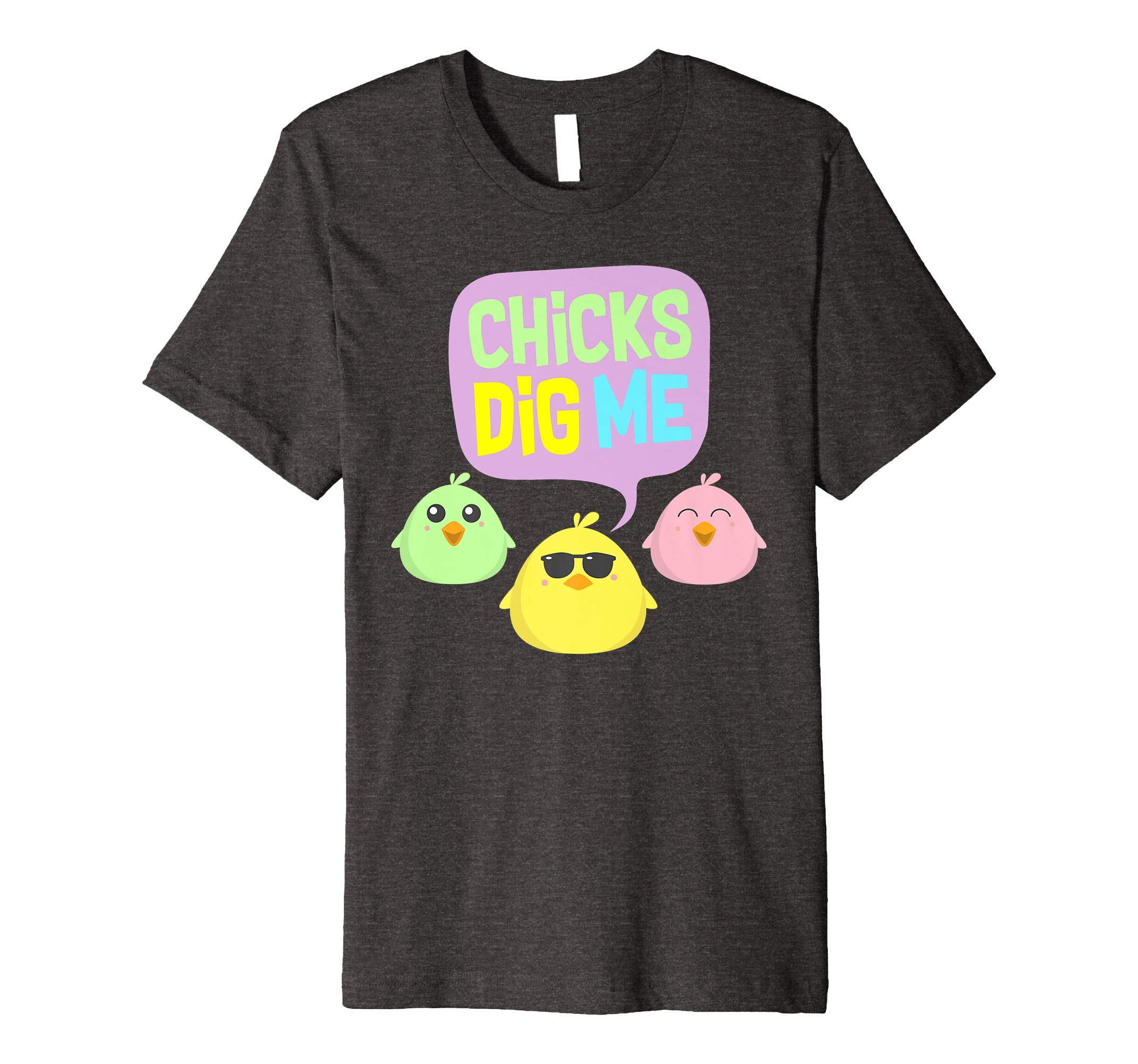 Chicks Dig Me Egg Hunt Happy Easter Kids Boys Girls T Shirt