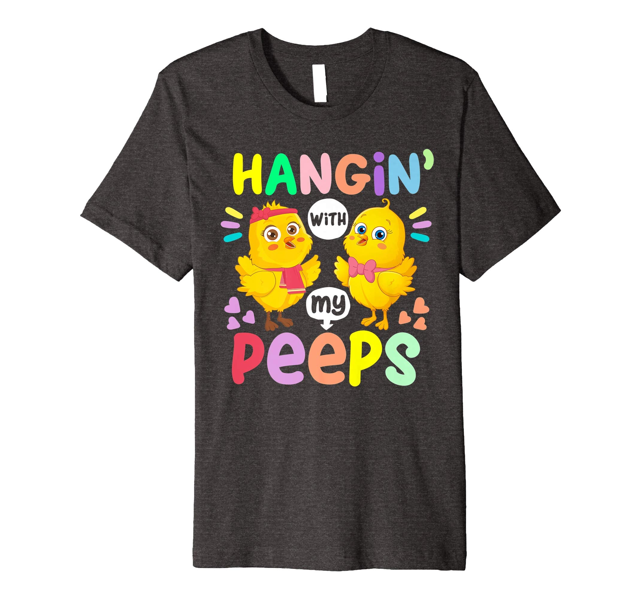 Hanging With My Peeps Happy Easter Kids Boys Girls T Shirt