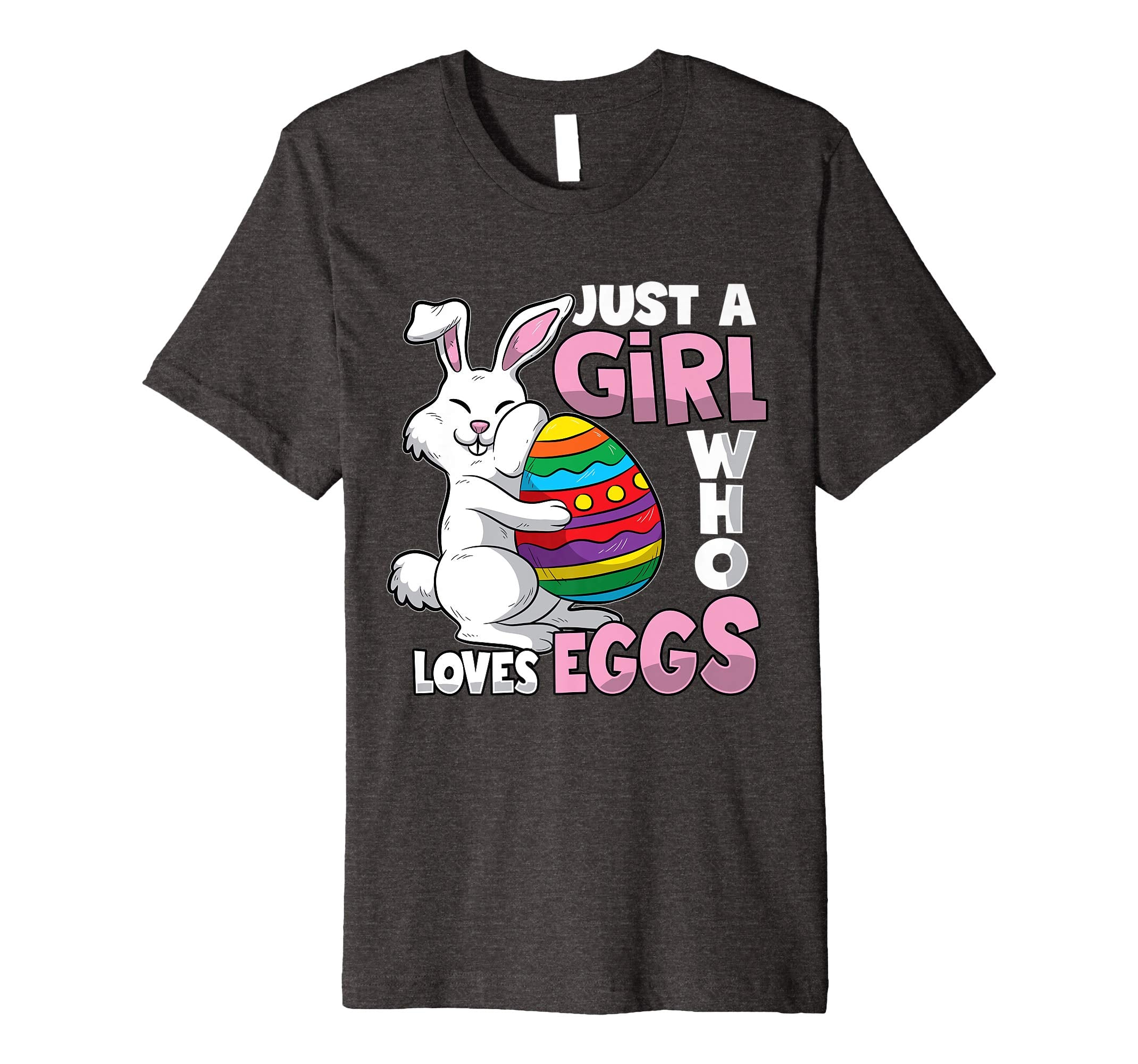 Egg Hunt Easter Girl T-shirt Cute Girls Teens Women Gift