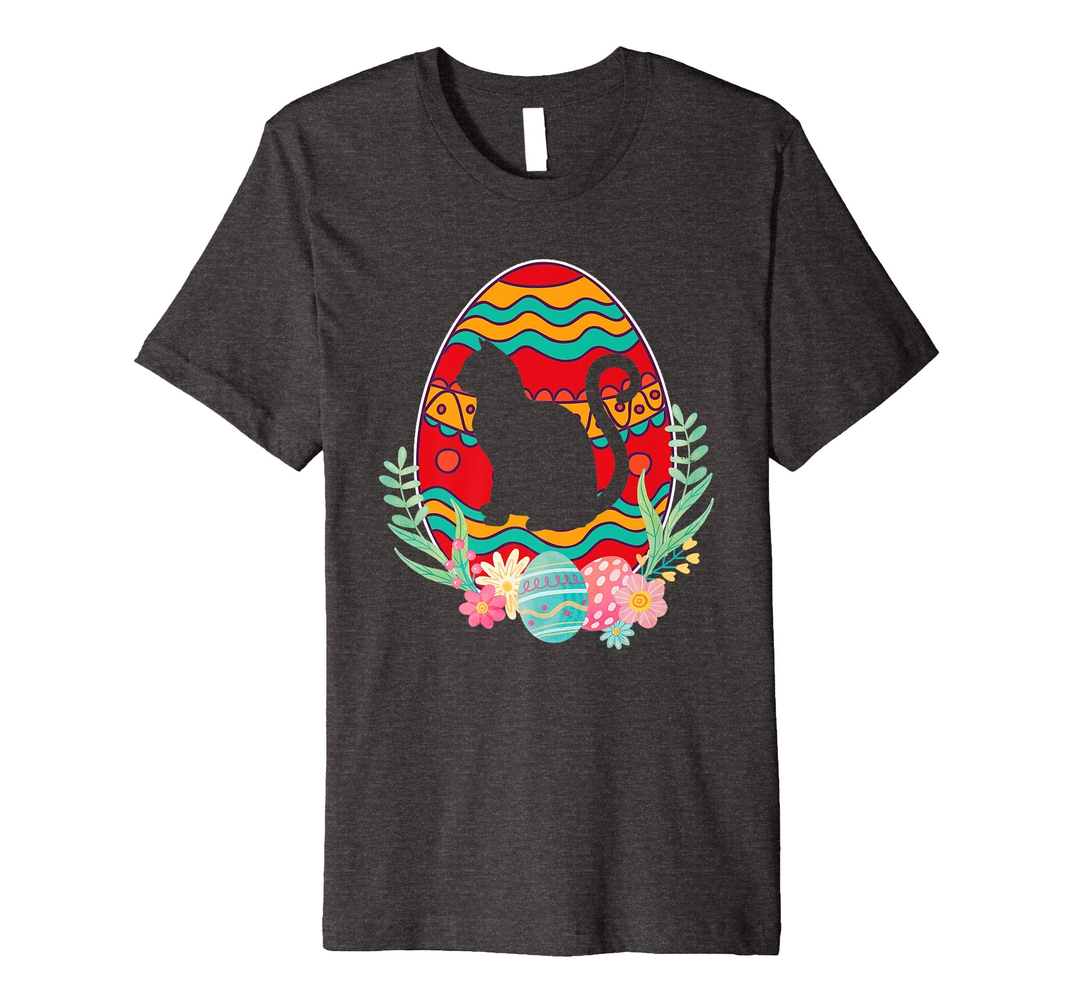 Funny Cat Easter Eggs T-Shirt Gifts for Kids Men Women