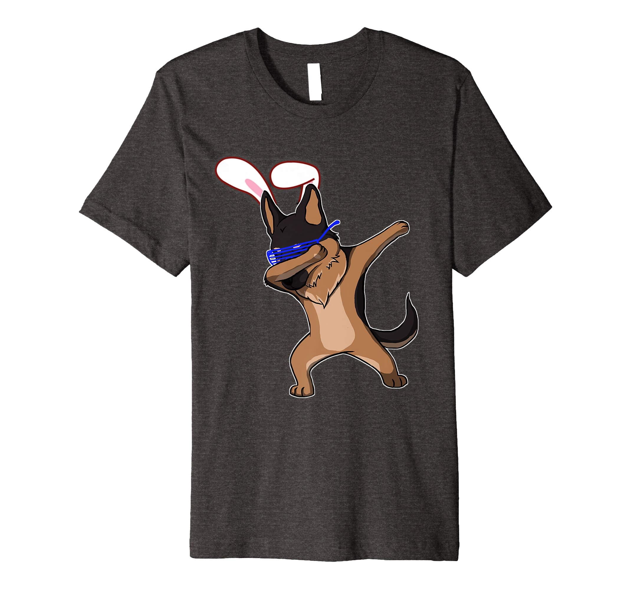 Easter Bunny Dabbing German Shepherd Dog Tshirt Rabbit Ears